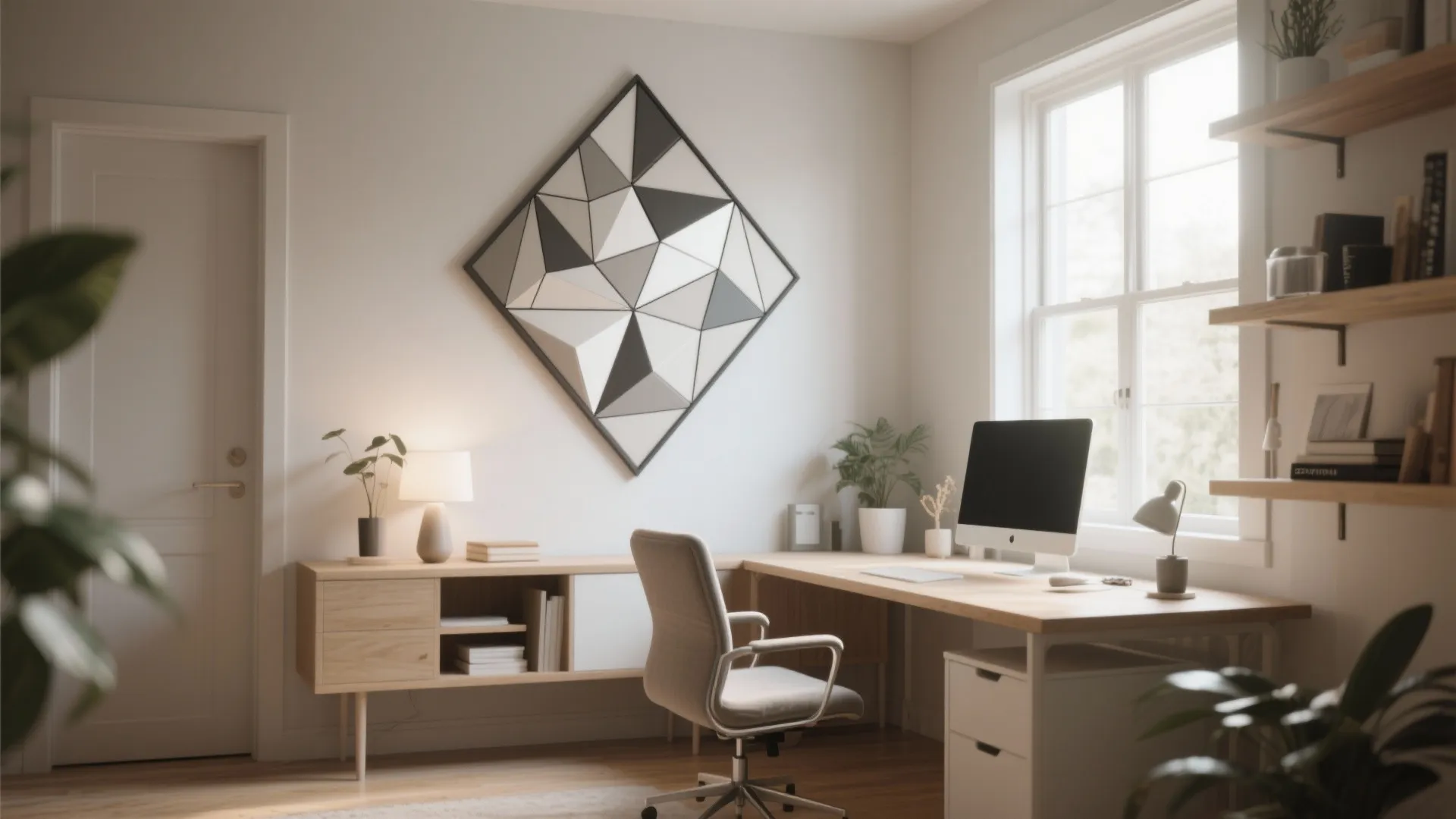 3. Geometric Wall Art
