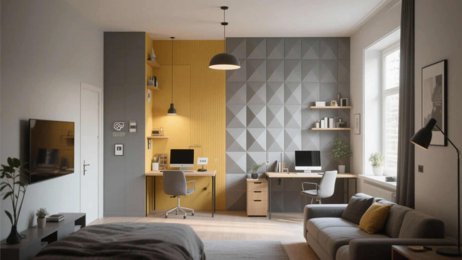 Geometric Accent Murals