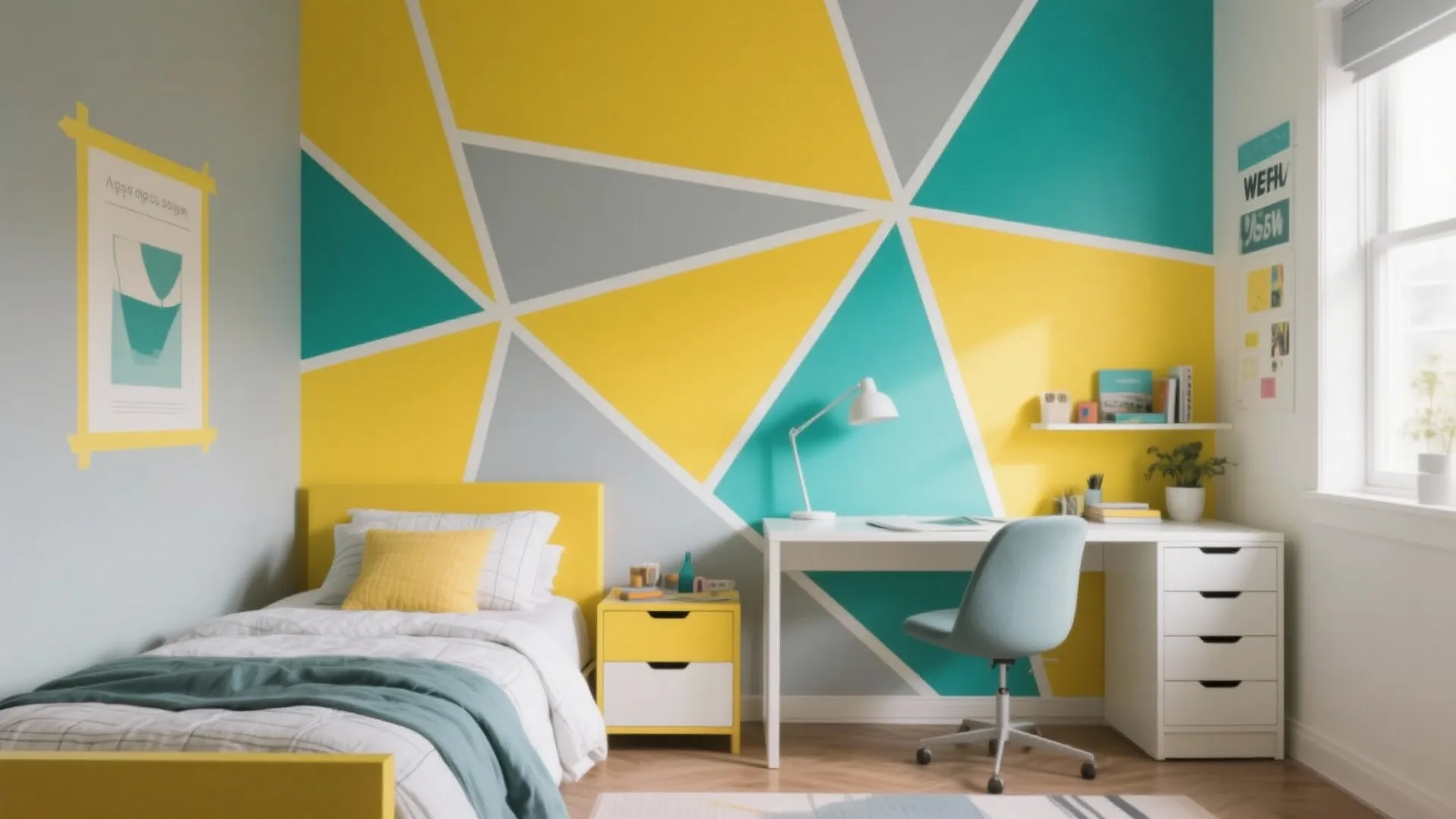 Geometric Patterns with Painter’s Tape