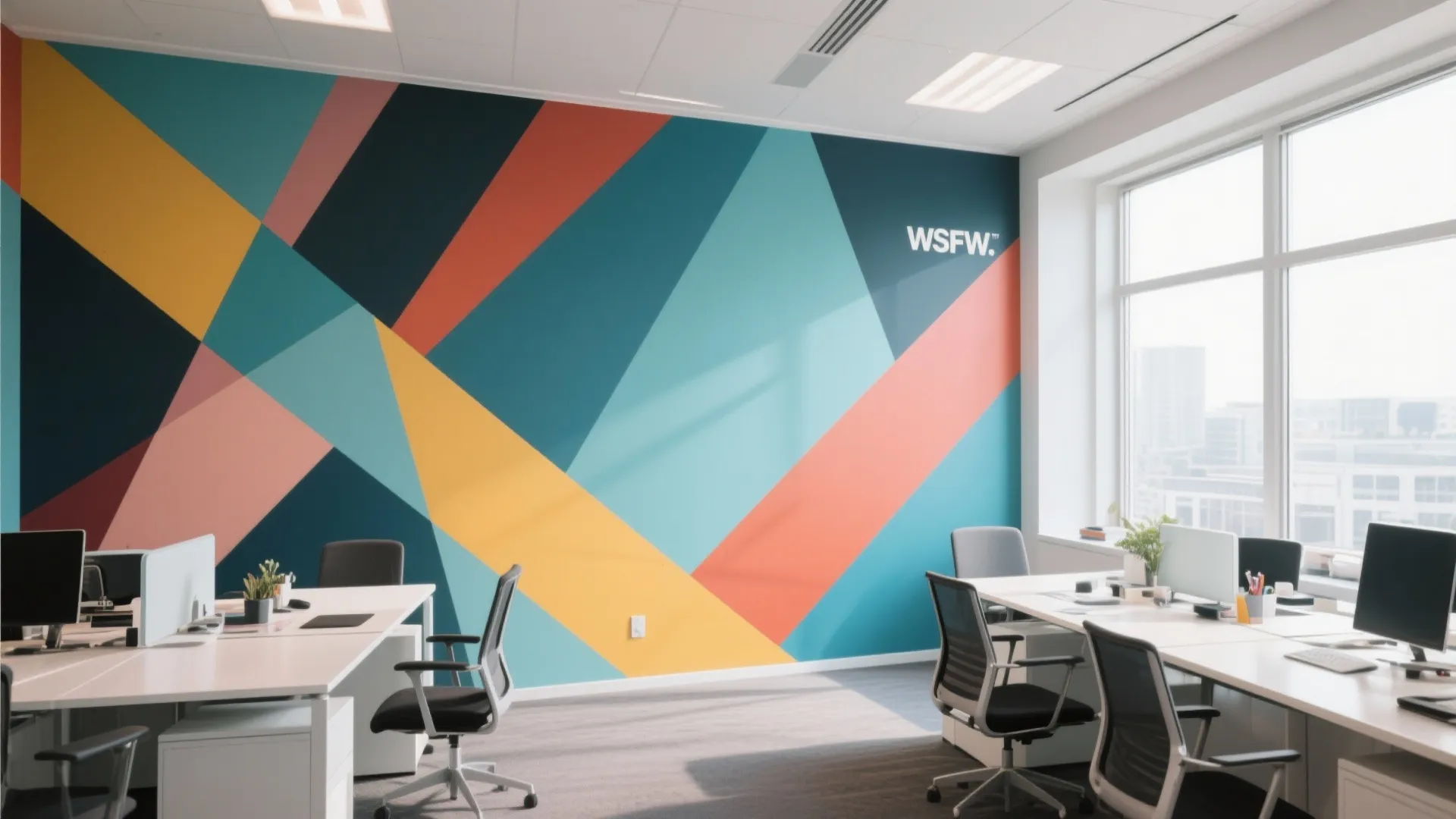 3. Geometric Paint Patterns