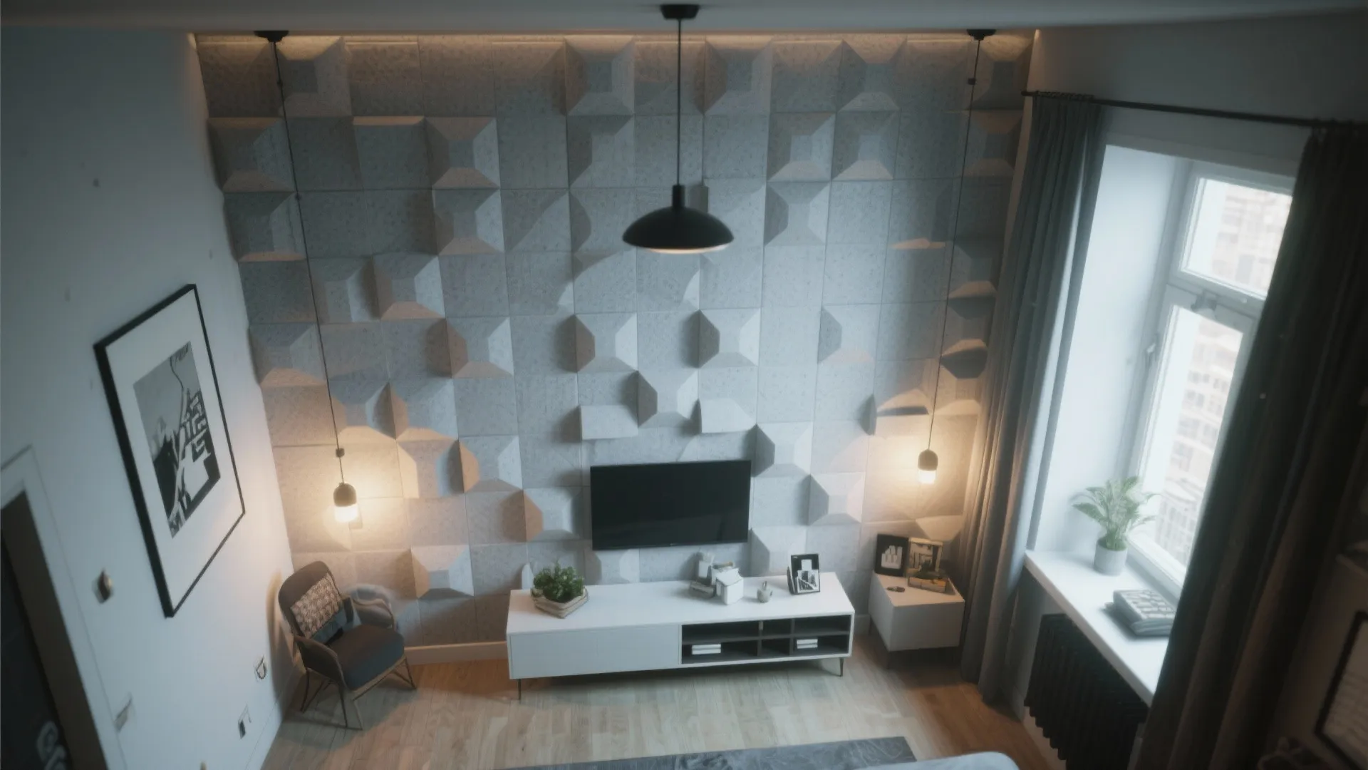 3. Geometric Block Pattern