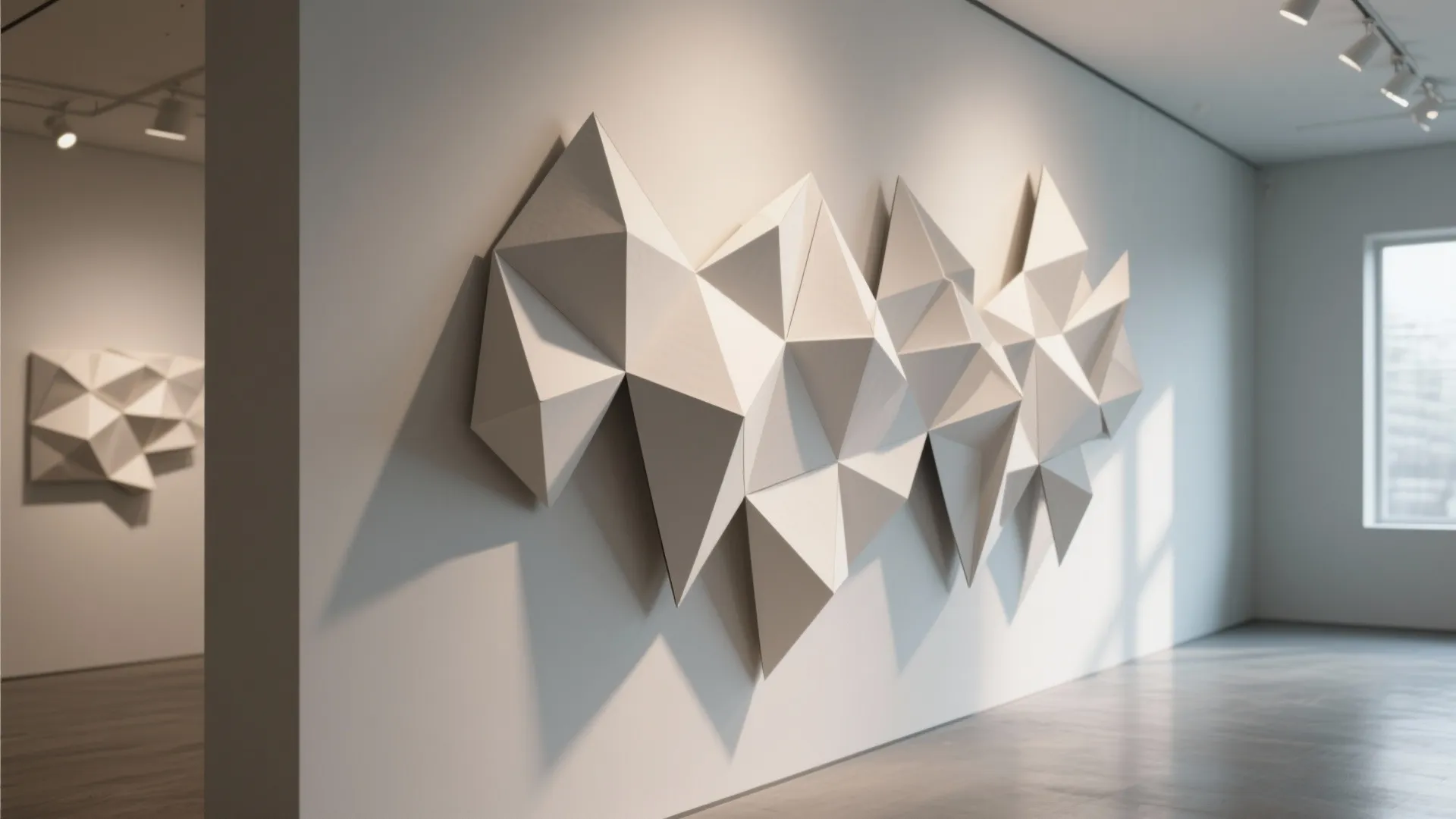 2. Geometric Wall Sculptures