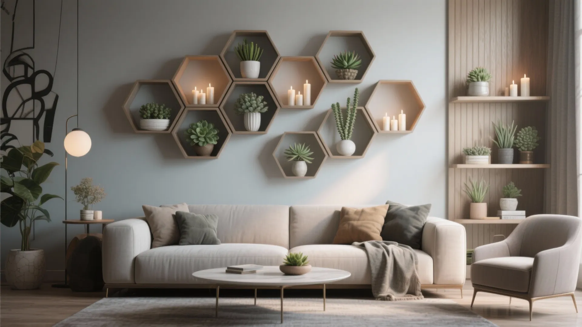 Geometric Wall Shelves