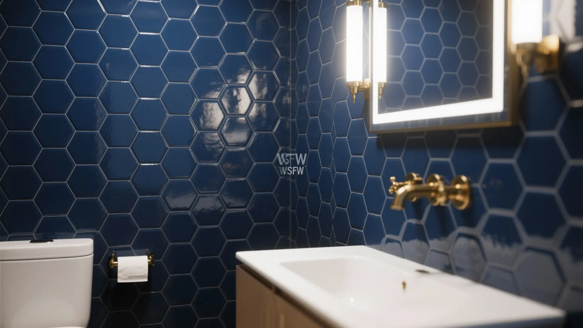 4. Bold geometric wallpaper