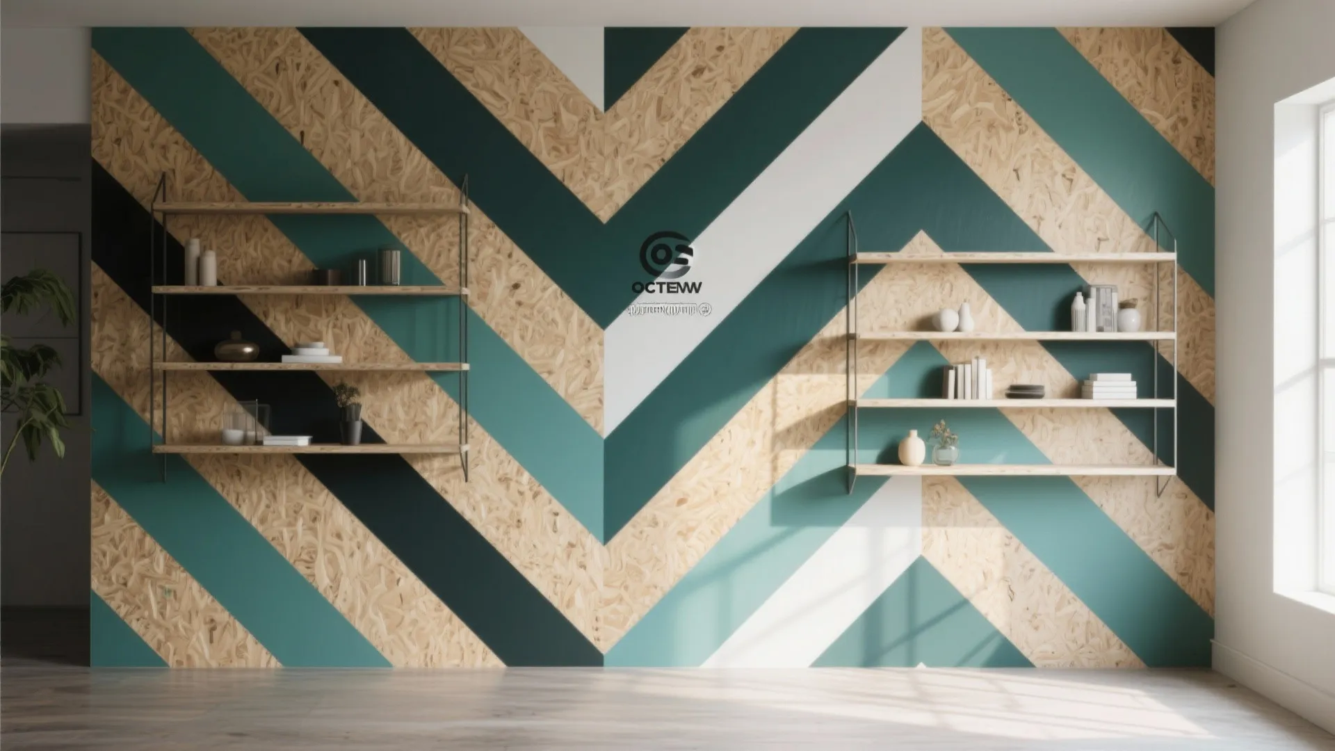 2. Bold Geometrics with Painter’s Tape