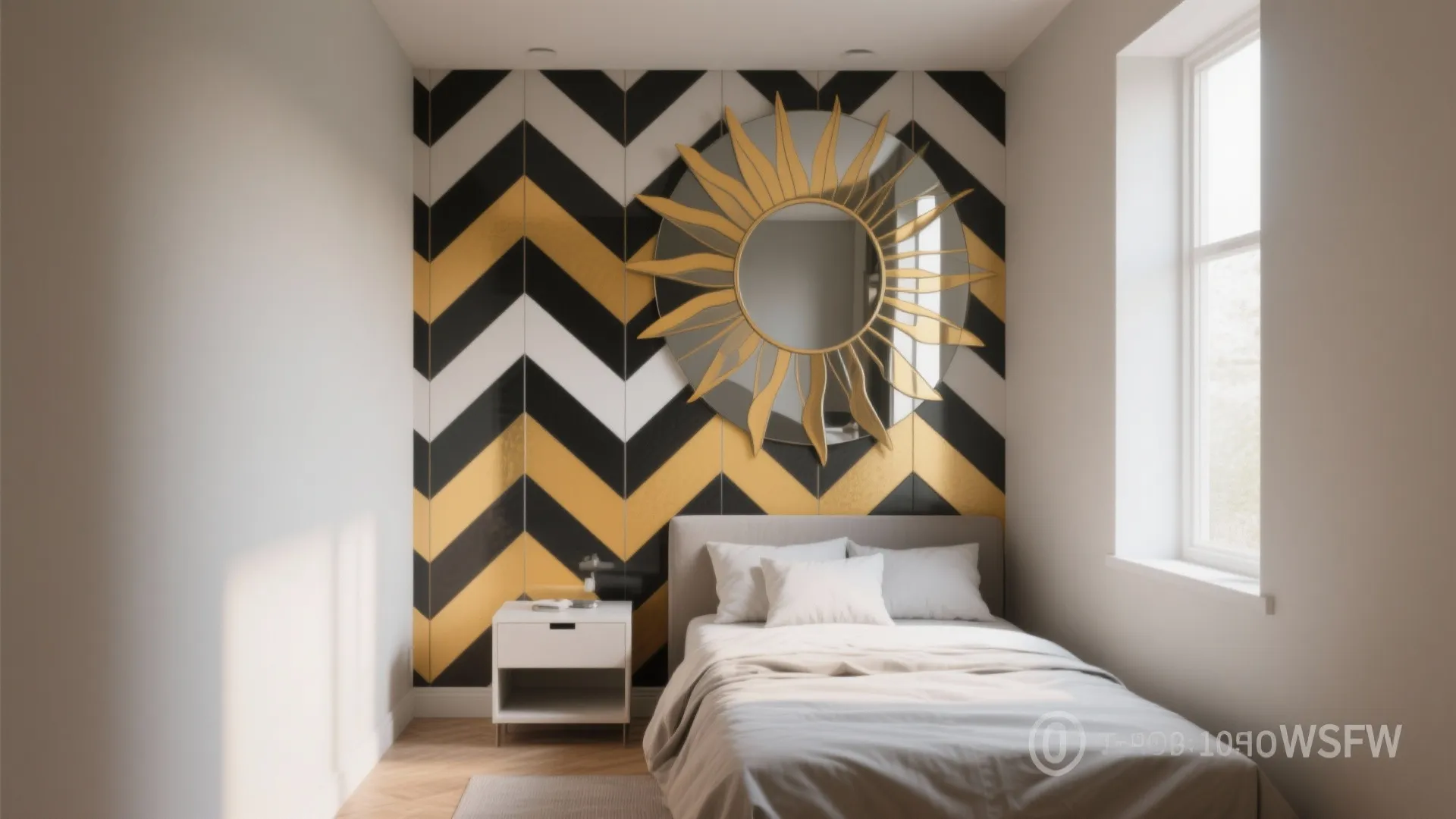 2. Bold Geometry on a Neutral Canvas