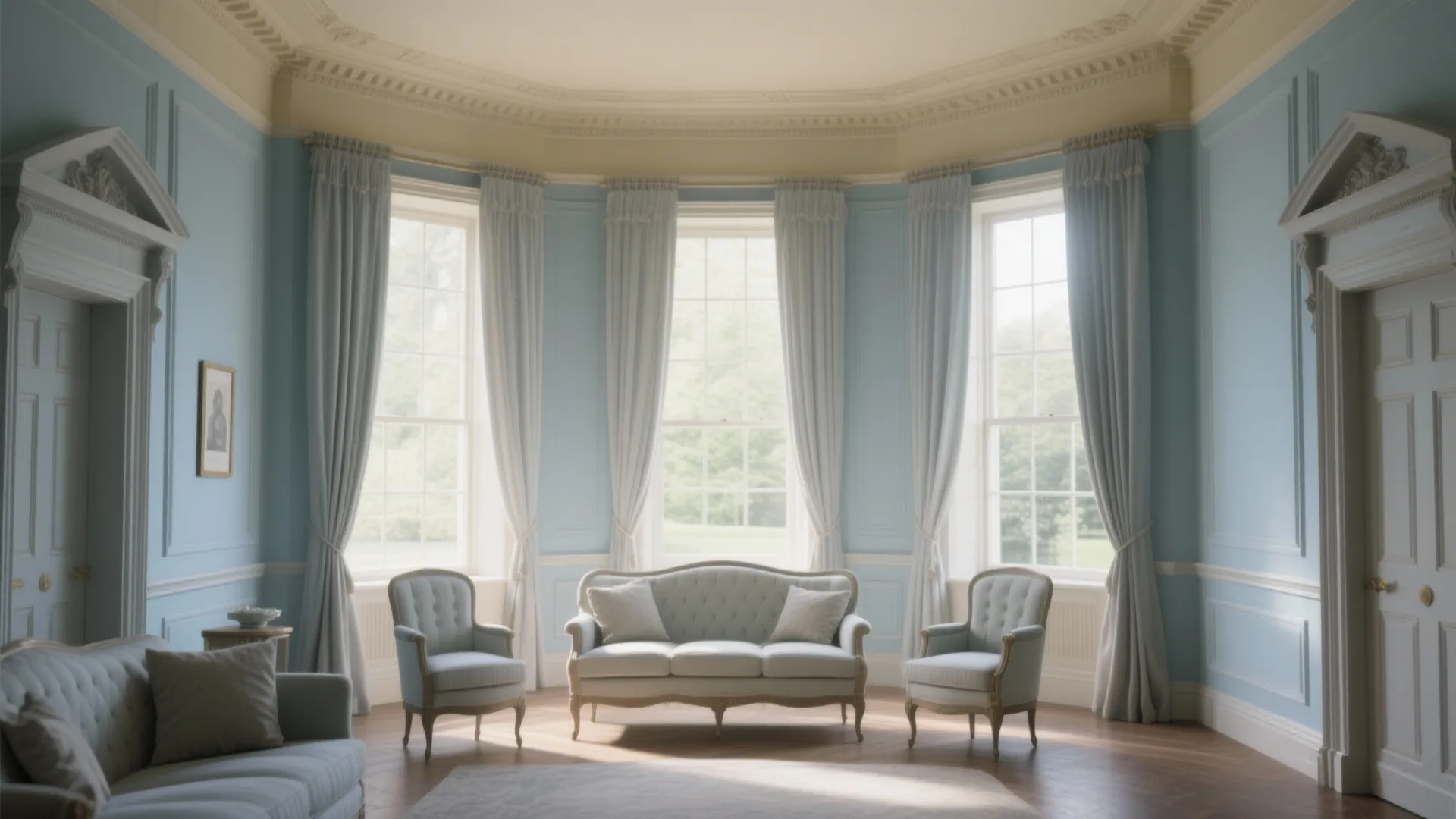 2. Georgian Pastels: Soft, Refined, and Airy