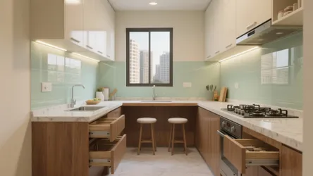 2 BHK Flat in Ghansoli: 5 Smart Kitchen Design Ideas