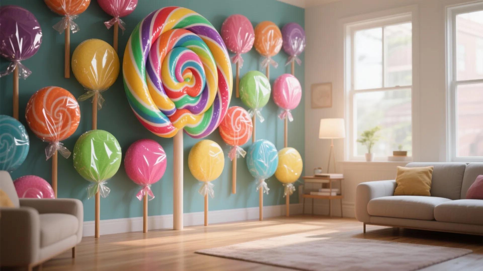 1. Giant Lollipop Backdrop