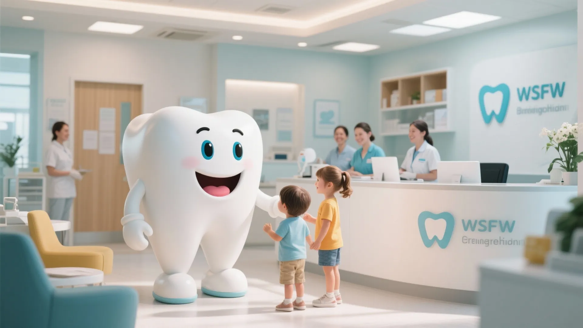 2. Giant Tooth Mascot