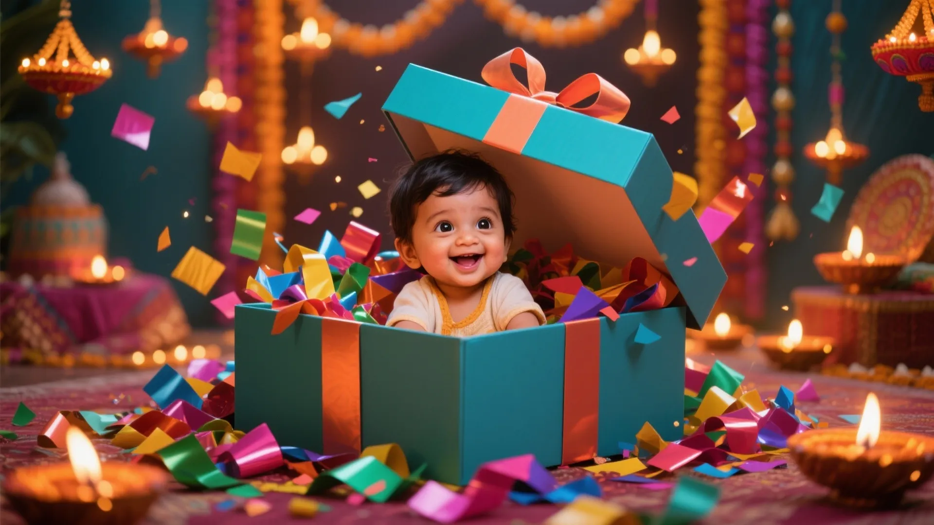 Gift Box Surprise Pose