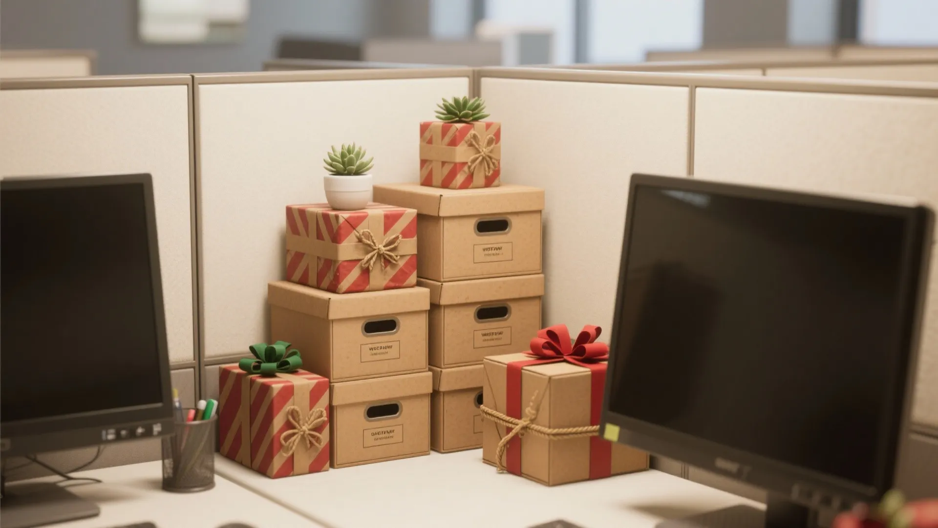 5. Gift-Wrapped Storage and Functional Decor