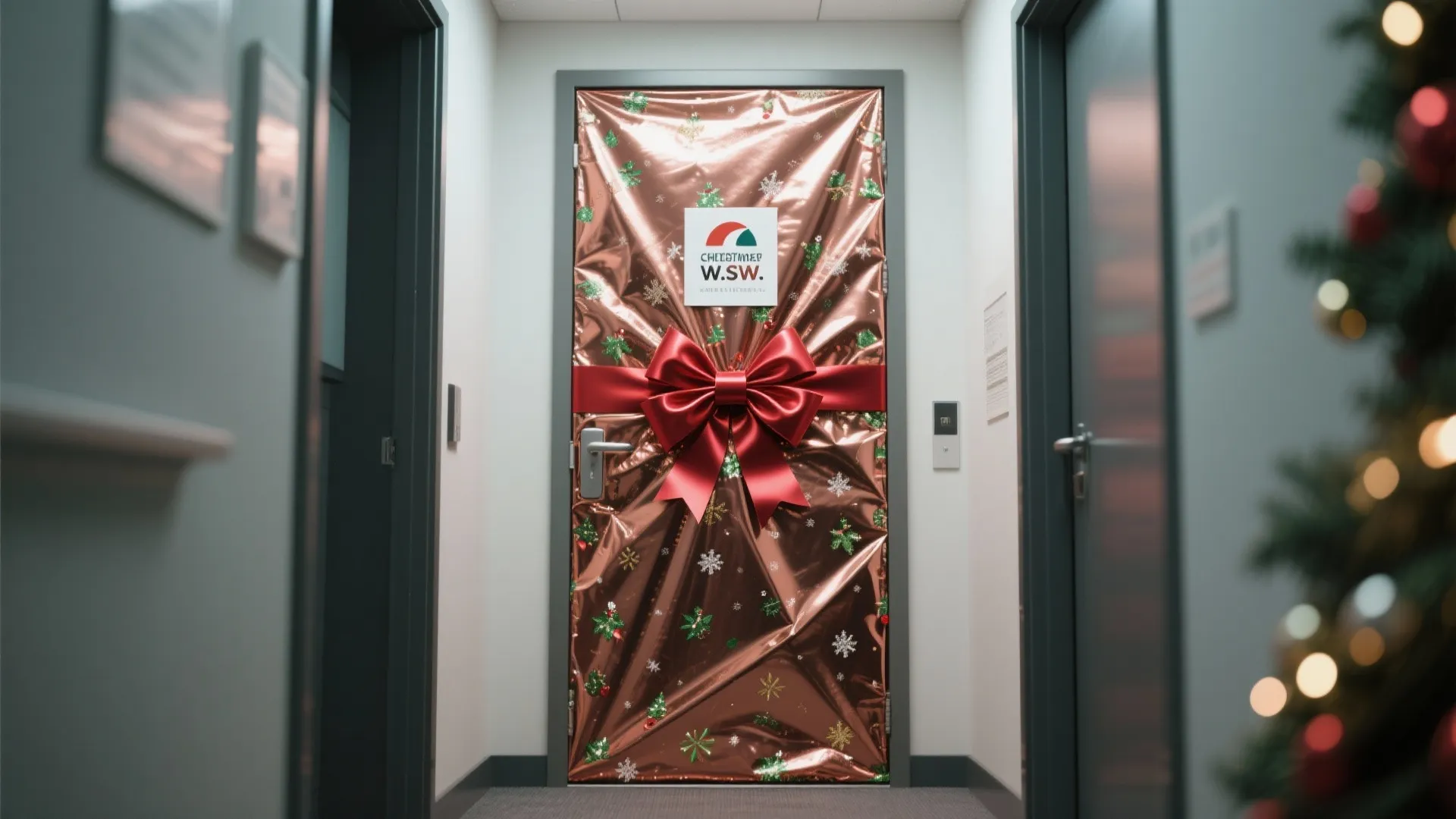 6. Wrapped Gift Door