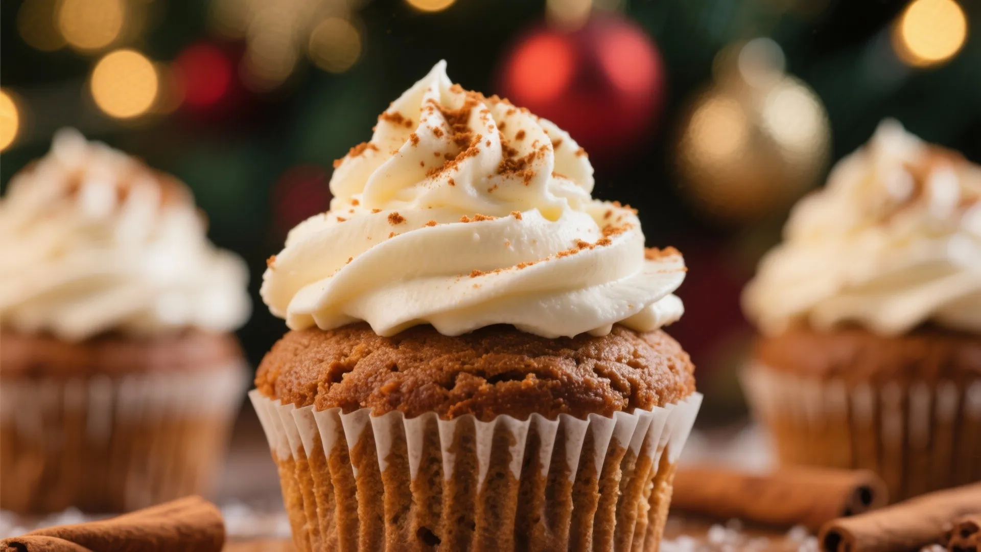 3. Gingerbread Cupcakes