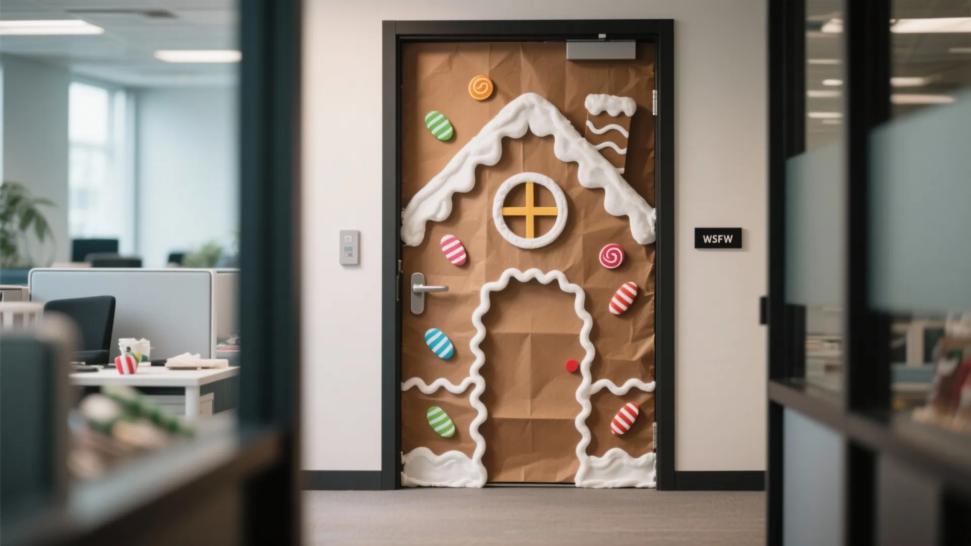 7. Gingerbread House Door
