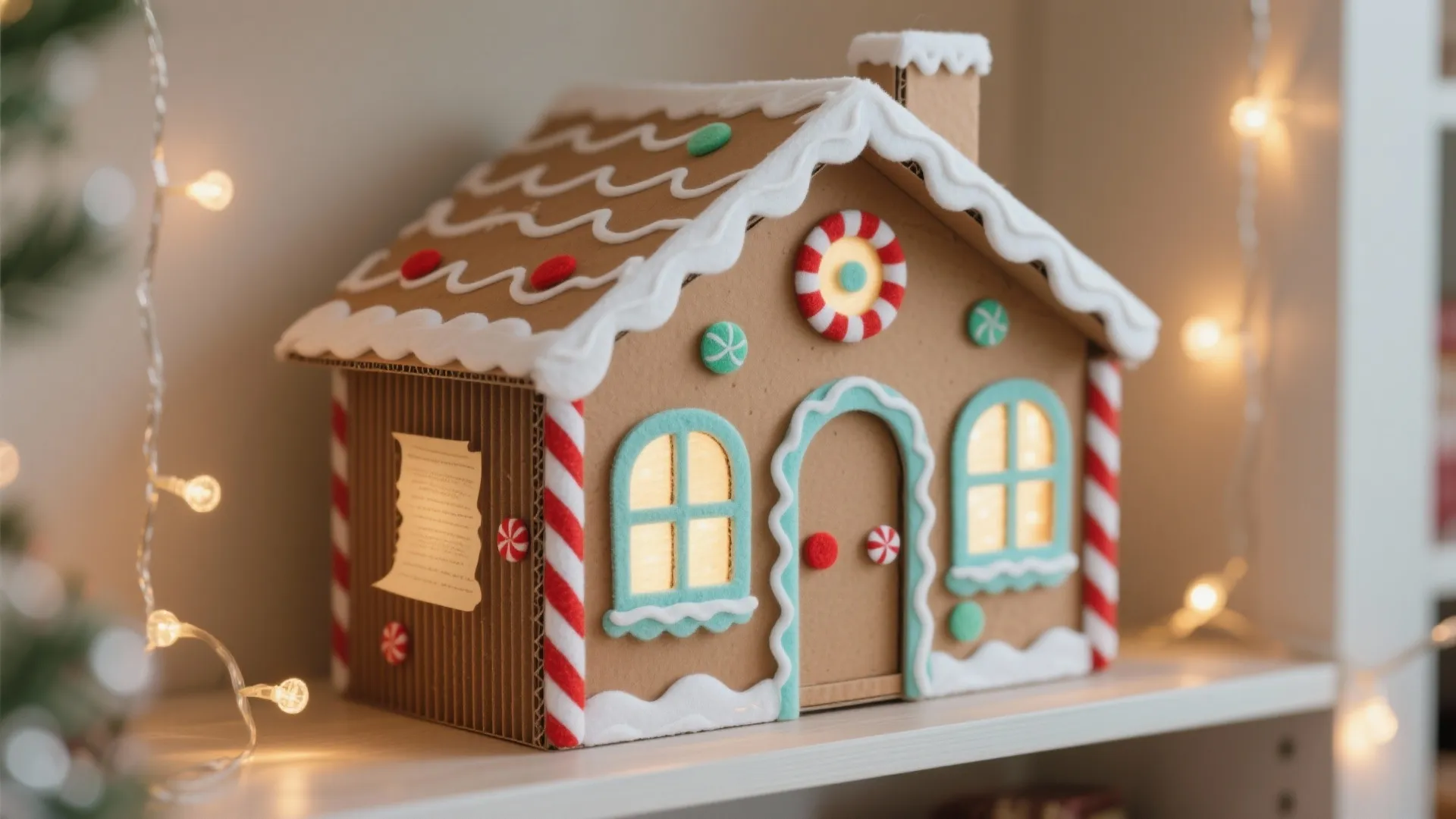 Cardboard Gingerbread House DIY: Easy How-To Guide: 1 Minute to Craft Your Own Cardboard Gingerbread House