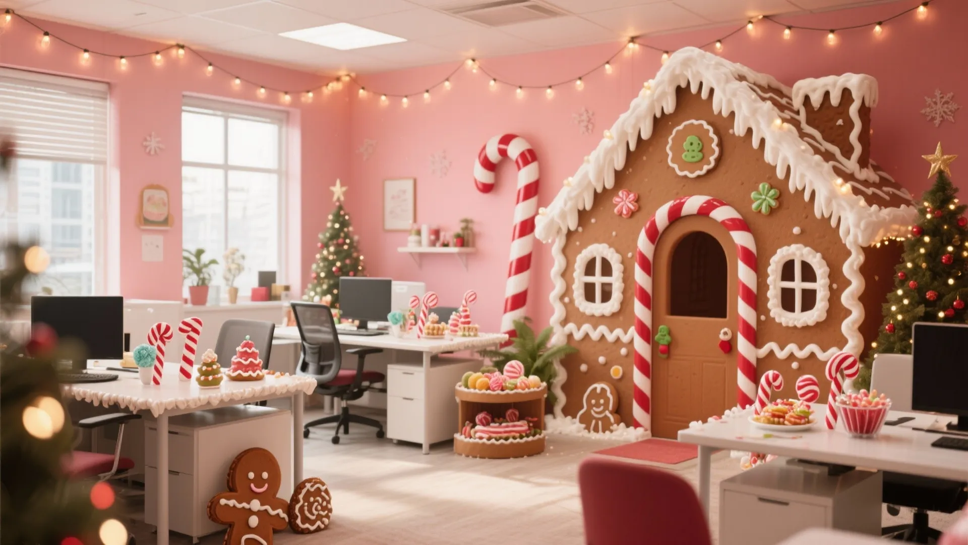 10 Gingerbread House Office Decorating Ideas: Sweet and Cozy Inspiration to Transform Your Workspace Into a Holiday Treat