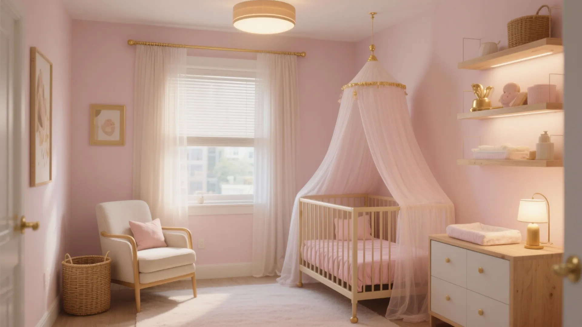 5 Welcome Baby Girl Decoration Ideas: Small-space nursery design from a senior interior designer—warm, safe, and effortlessly charming