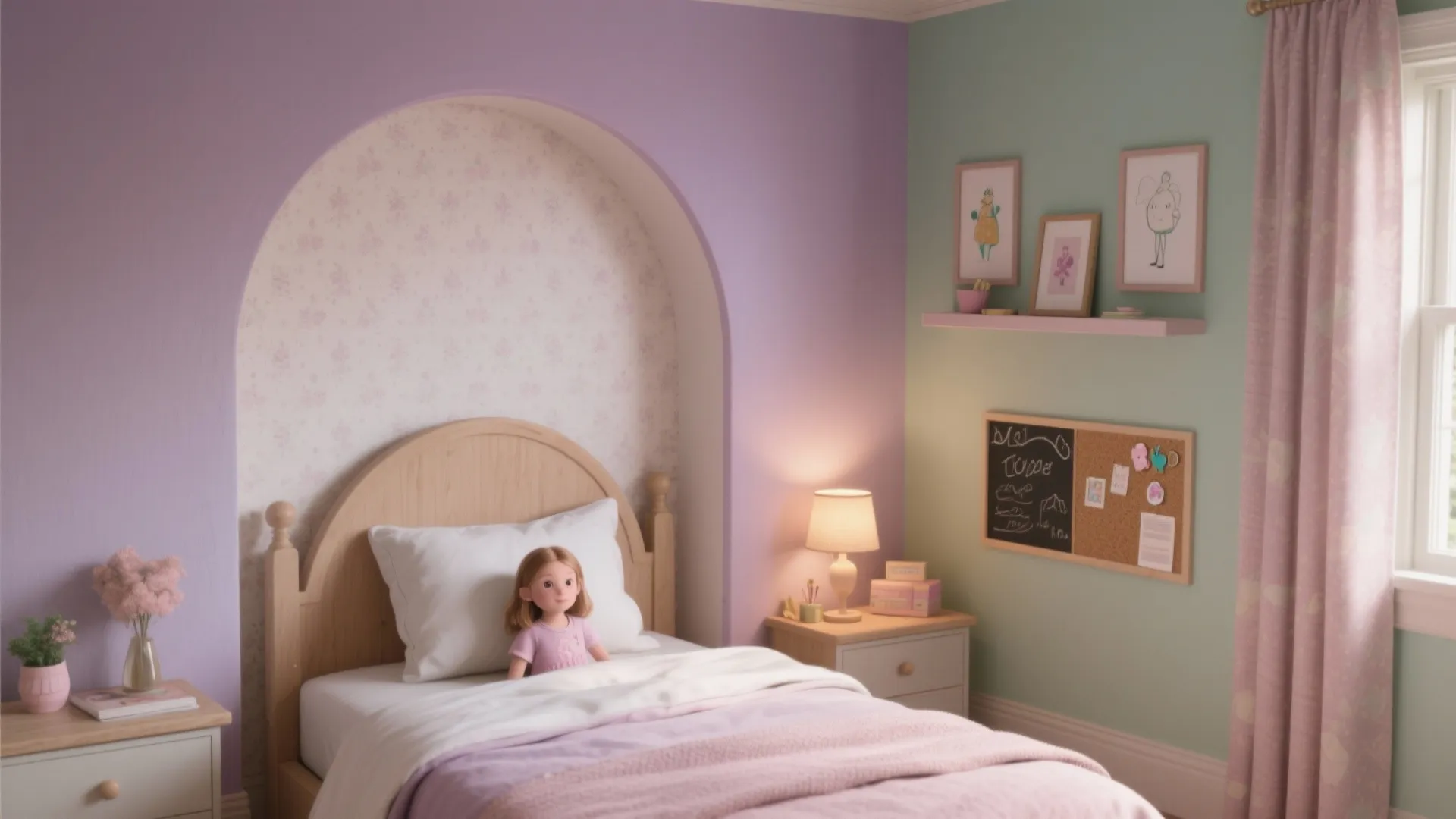 Girl Bedroom Wall Design: 5 Fresh Ideas: Playful, practical wall ideas that grow with her