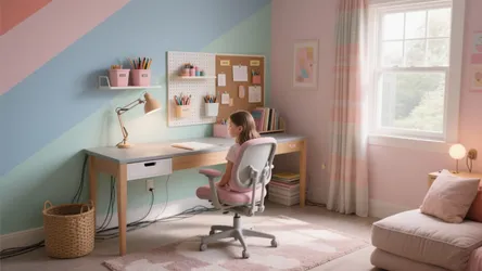 Girl Kids Study Room ideas