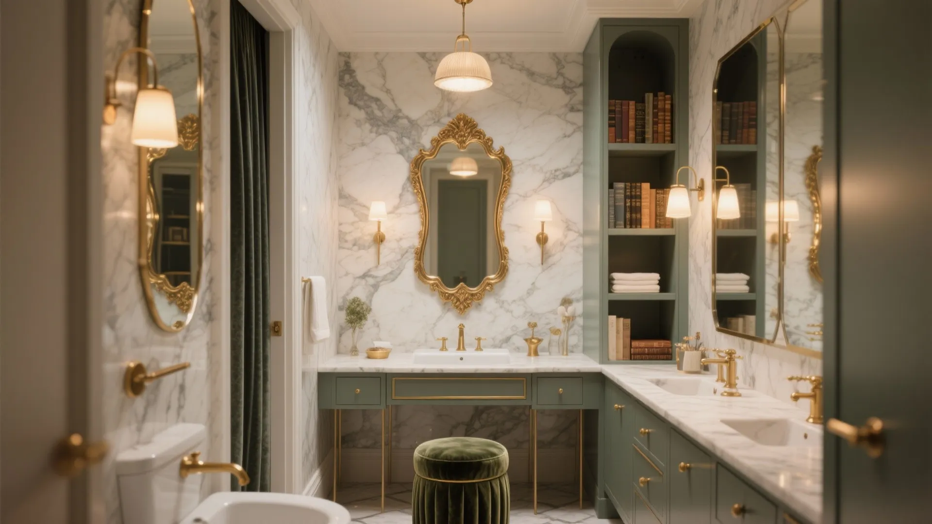 Glam Bathroom Decor: 5 Luxe Ideas: Small-space glamour—5 practical inspirations to make any bathroom sparkle
