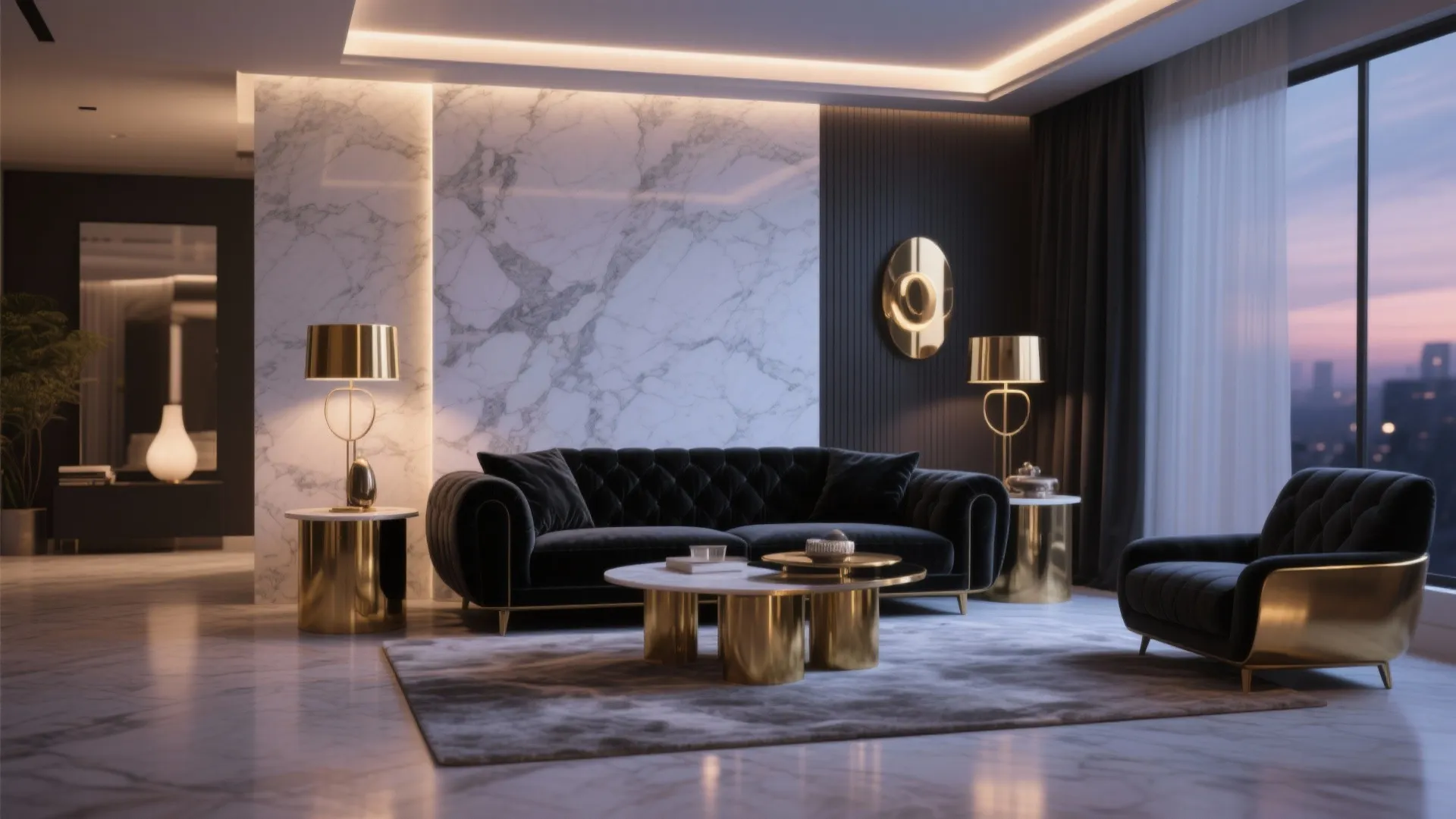 6. Glamorous Metallic Touch