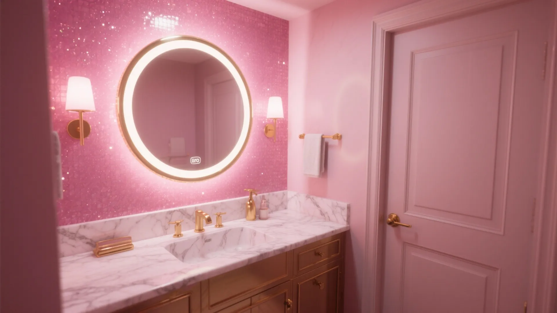 3. Glam Powder Room Accent