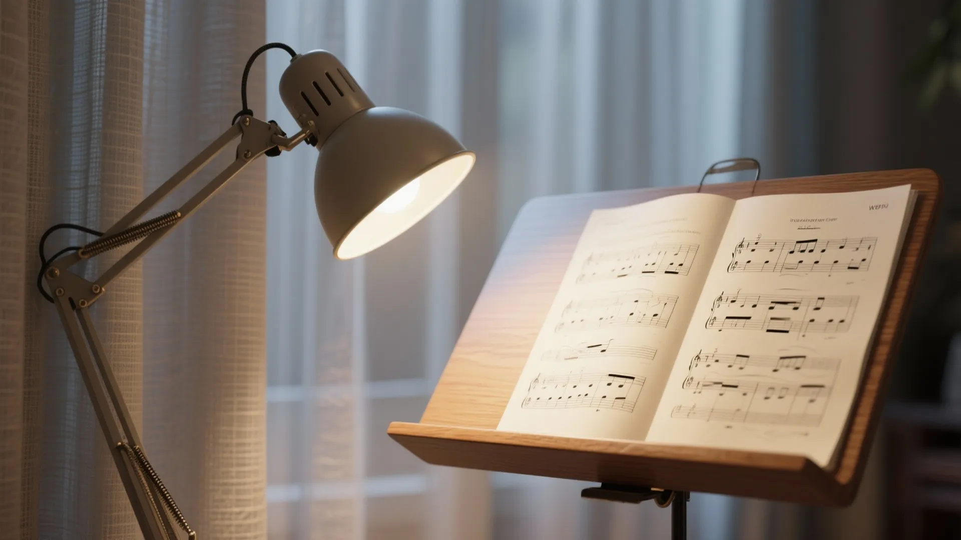 Smart light control and glare-free sheet music