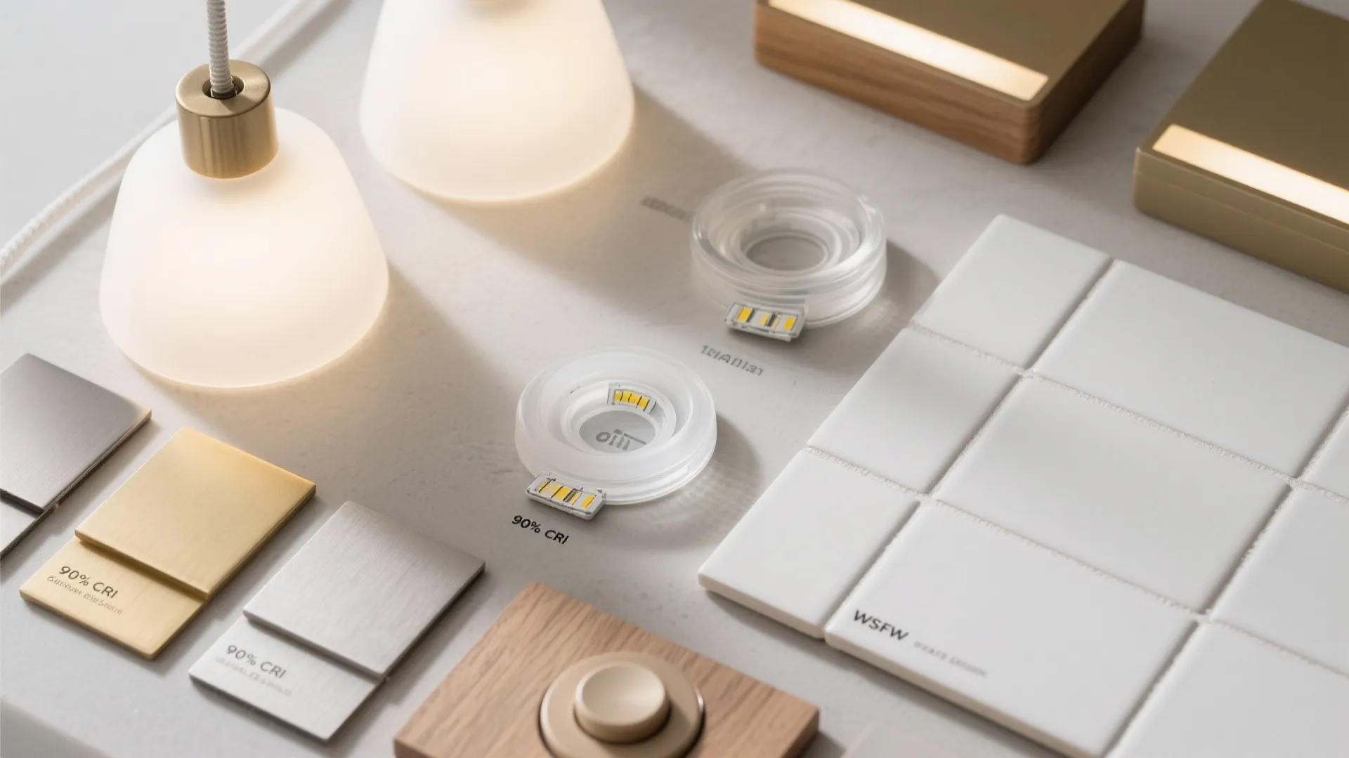 Shielded glass shades for glare control