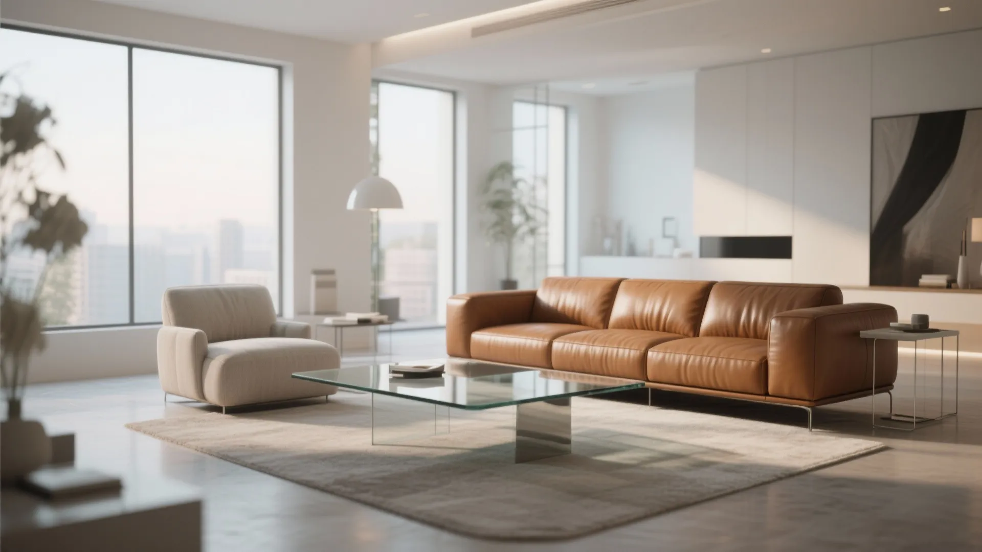 6. Glass Accents for Lightness