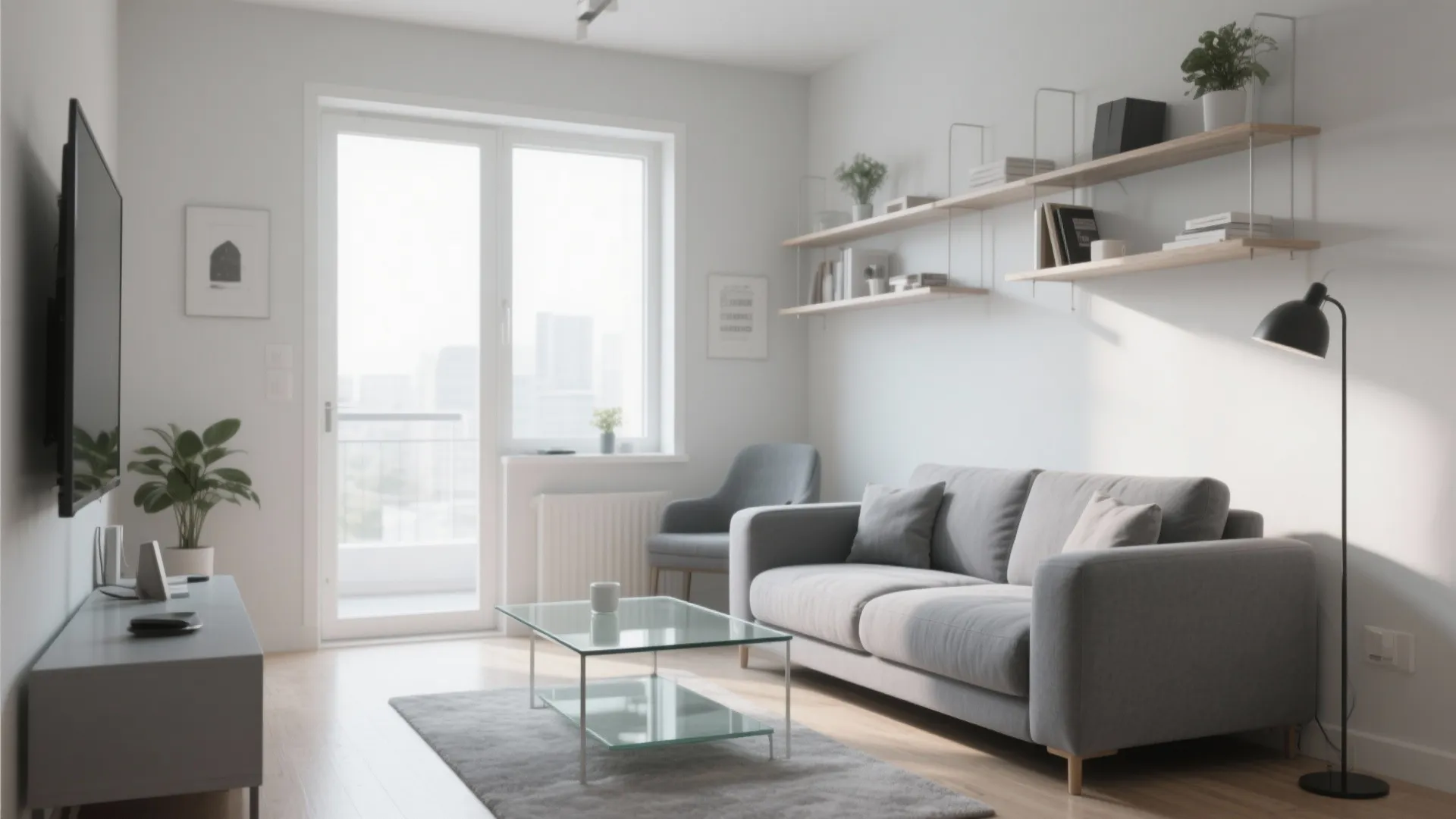 Glass Accents to Open the Space