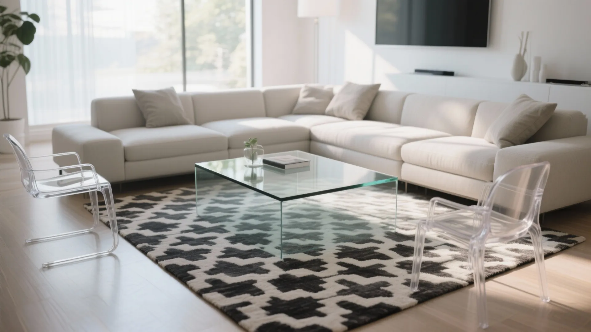 7. Glass or Lucite Accents