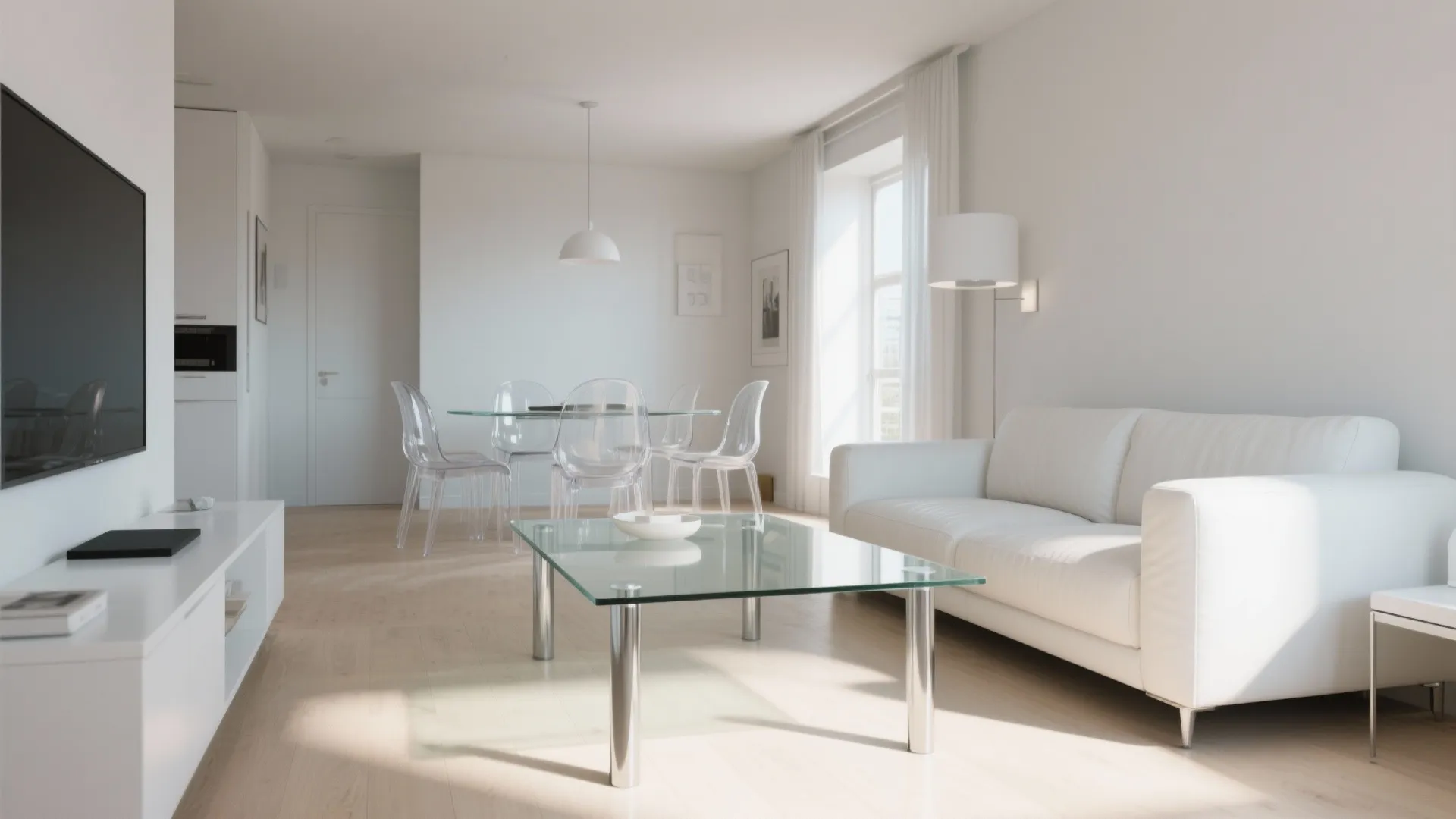 2. Glass Accents for Visual Flow