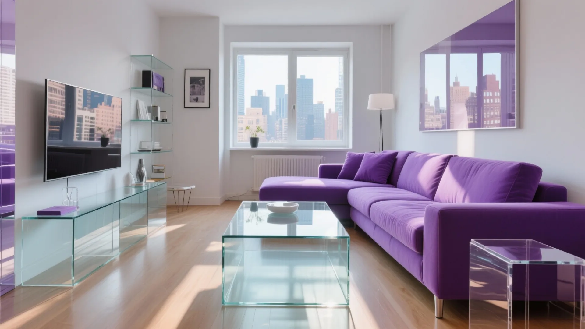 4. Glass Accents for Airiness