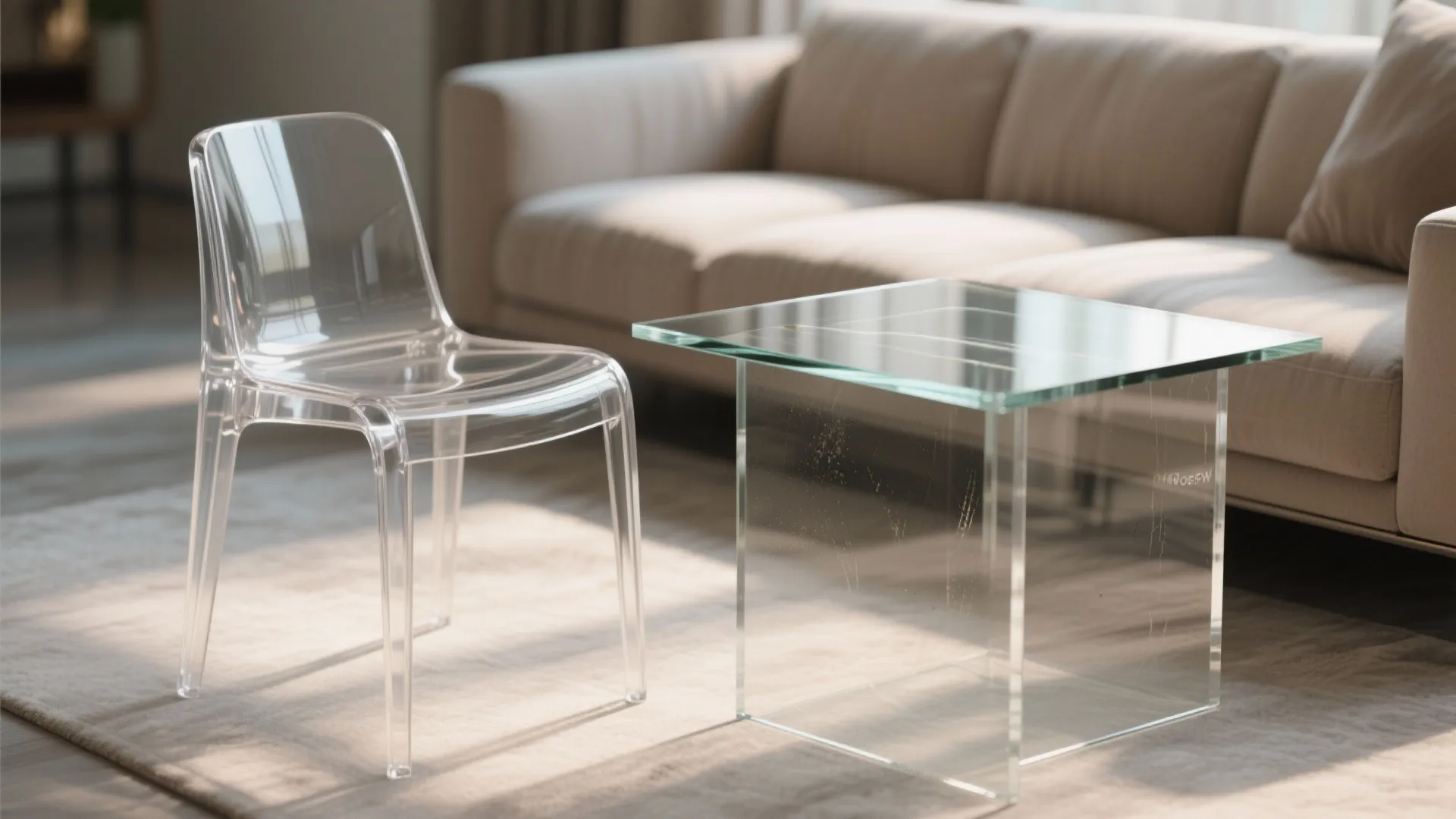 Glass and Acrylic Accents for Openness