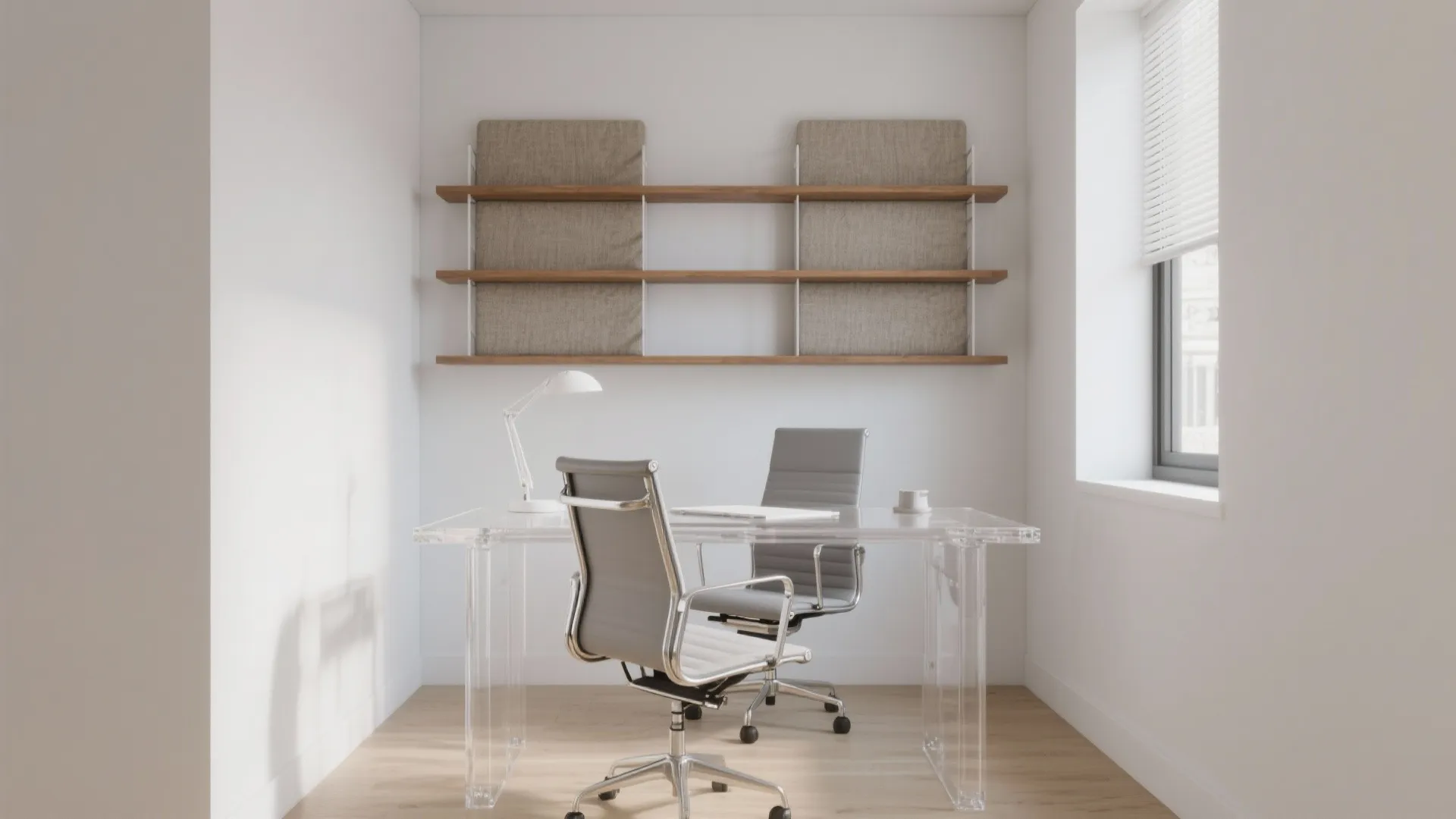 5. Glass or Acrylic Furniture