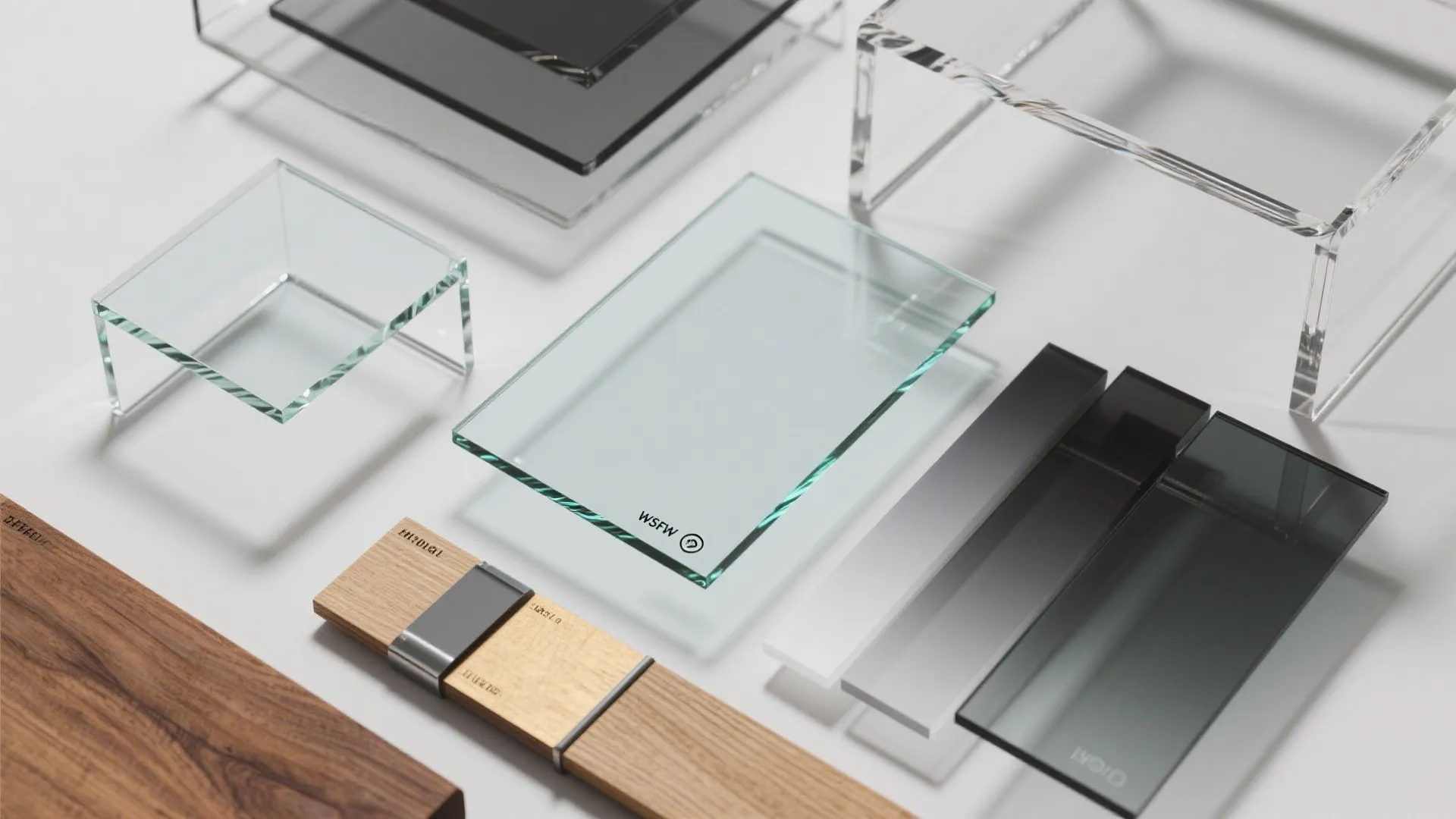 5. Glass or Acrylic Furniture