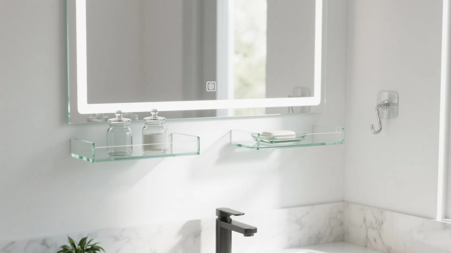 Glass and Acrylic for Visual Lightness