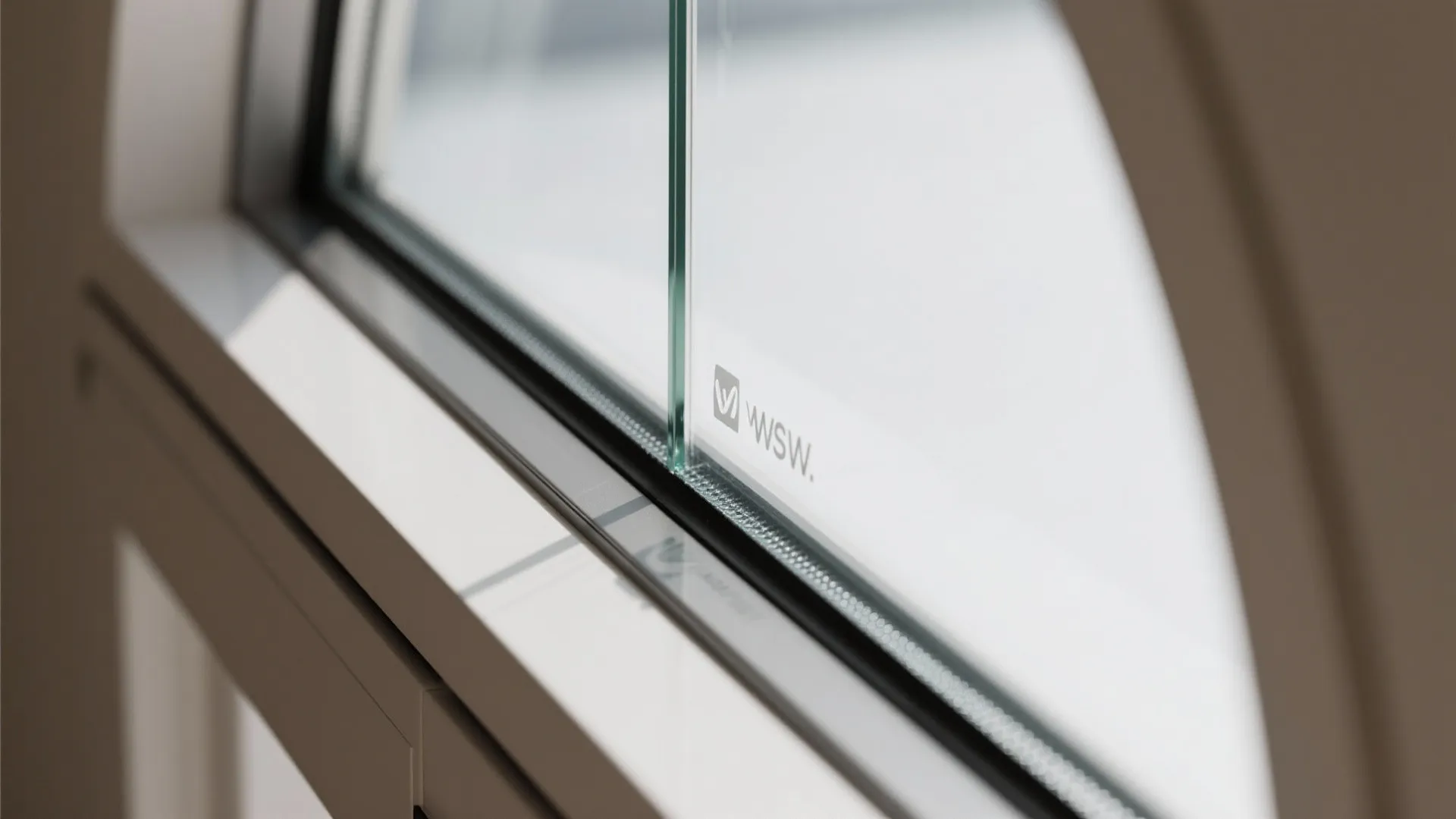 Arched Wall Opening with Glass for Acoustic Control