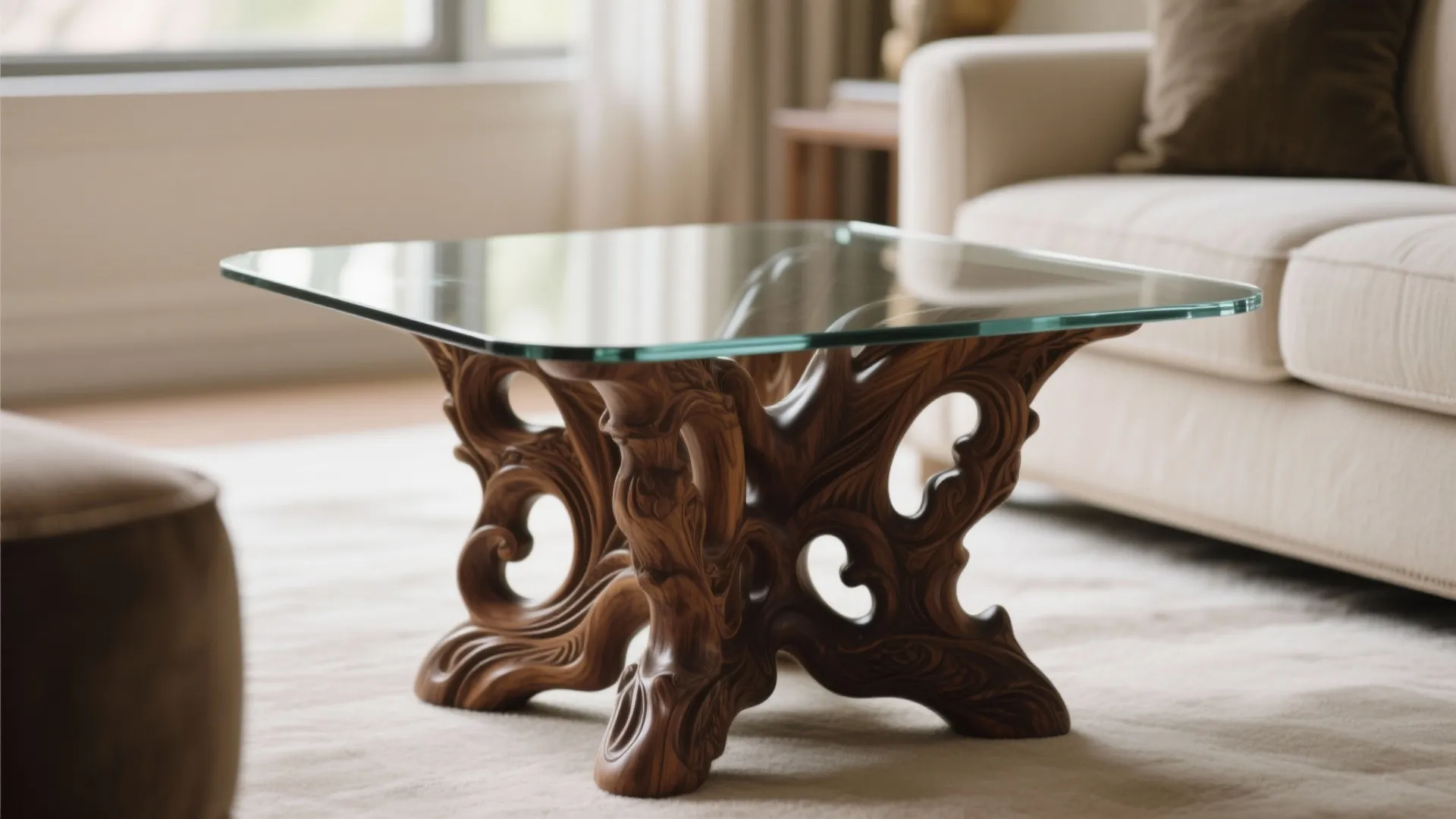 Glass-Topped Artisanal Base