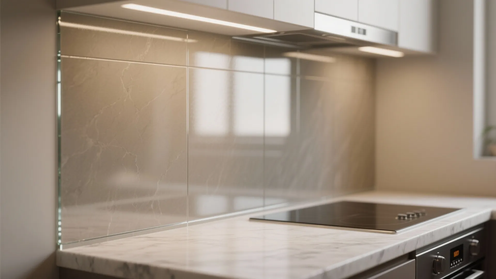 The Airy Magic of a Glass Backsplash