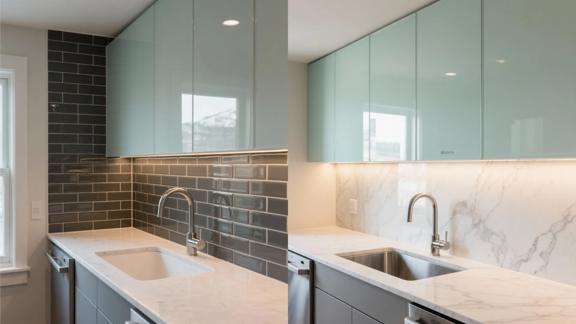 The Clear Boost of a Glass Backsplash