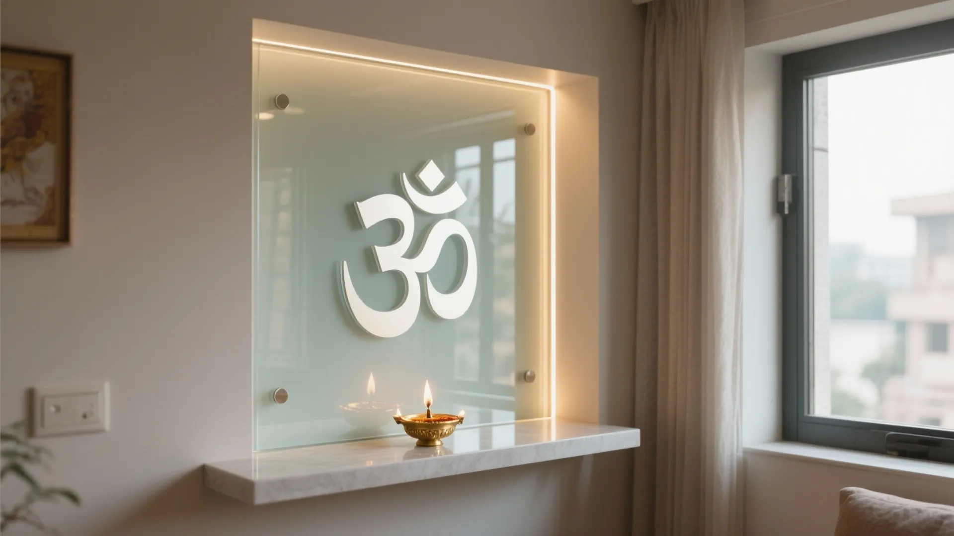 Glass Back Panel for Light and Serenity