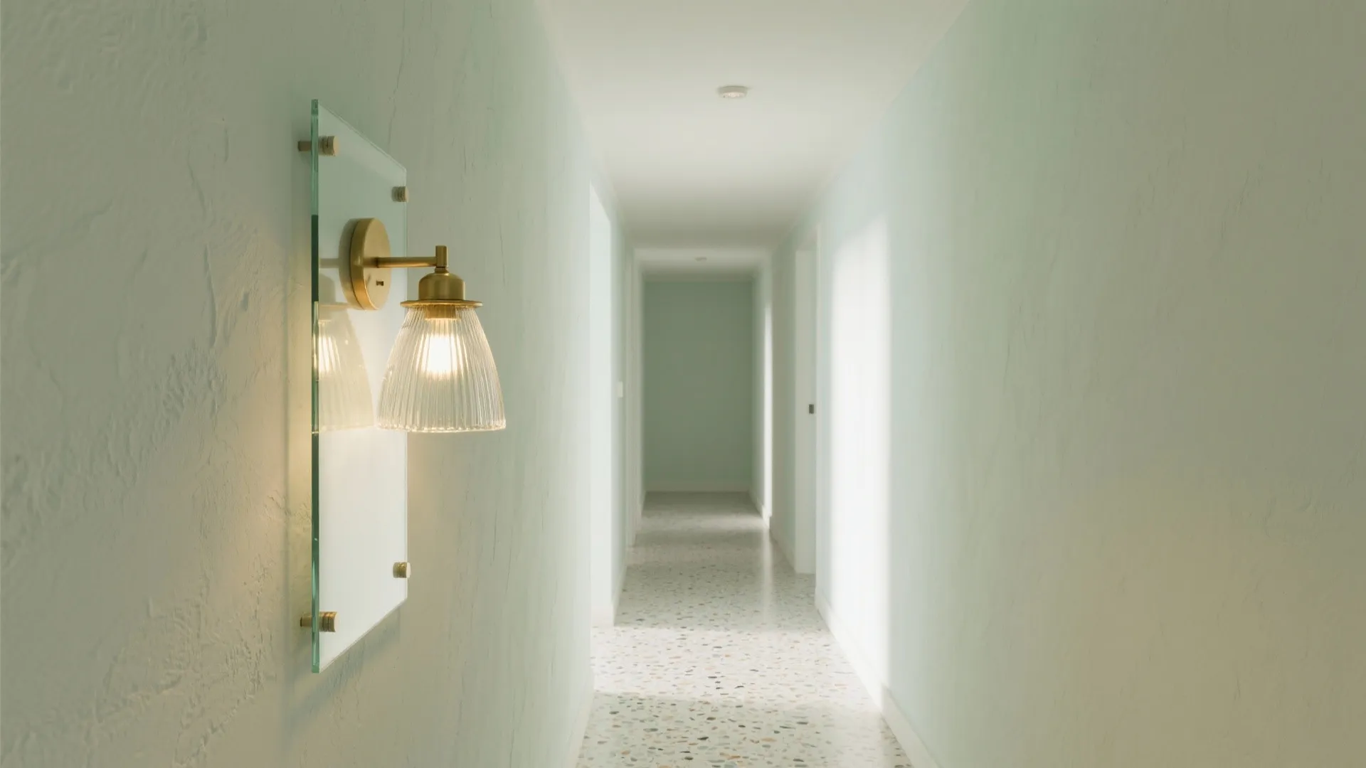 Glass backplates for airy, reflective glow