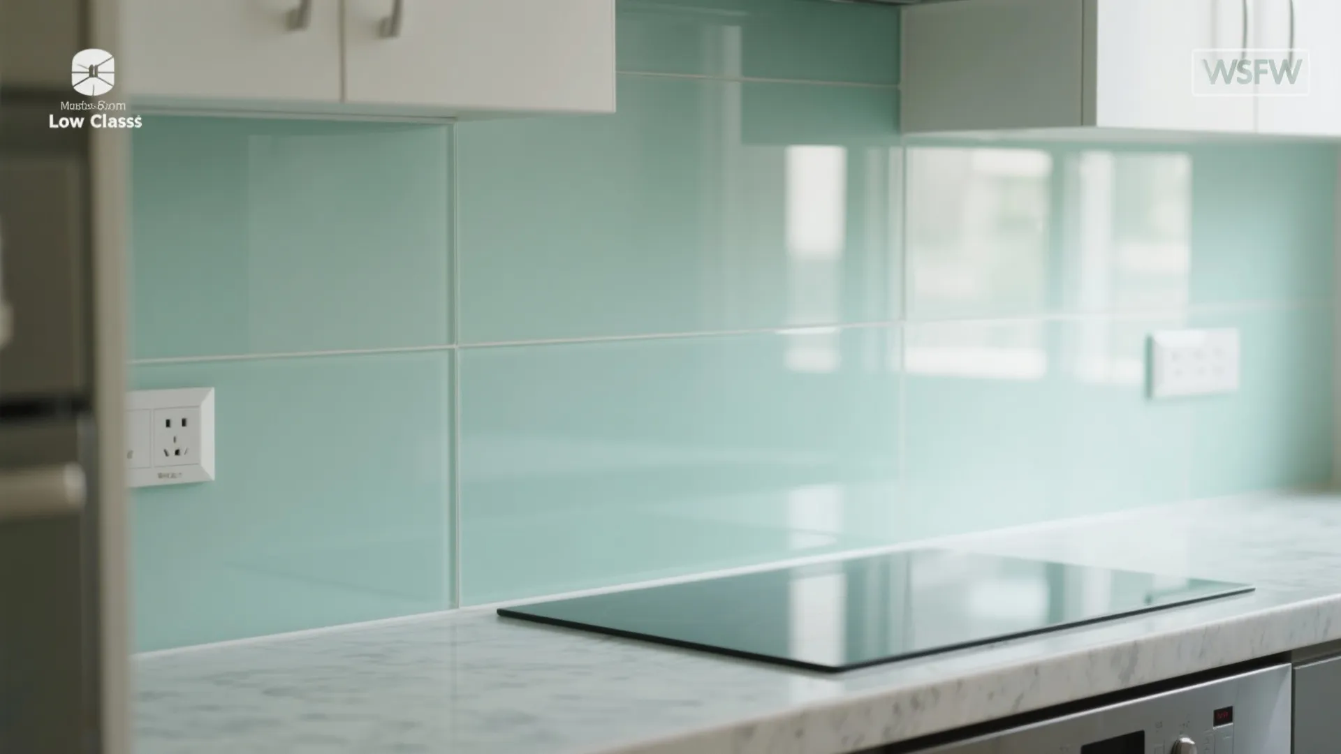 A Glass Backsplash for a Brighter, Wider-Looking Kitchen