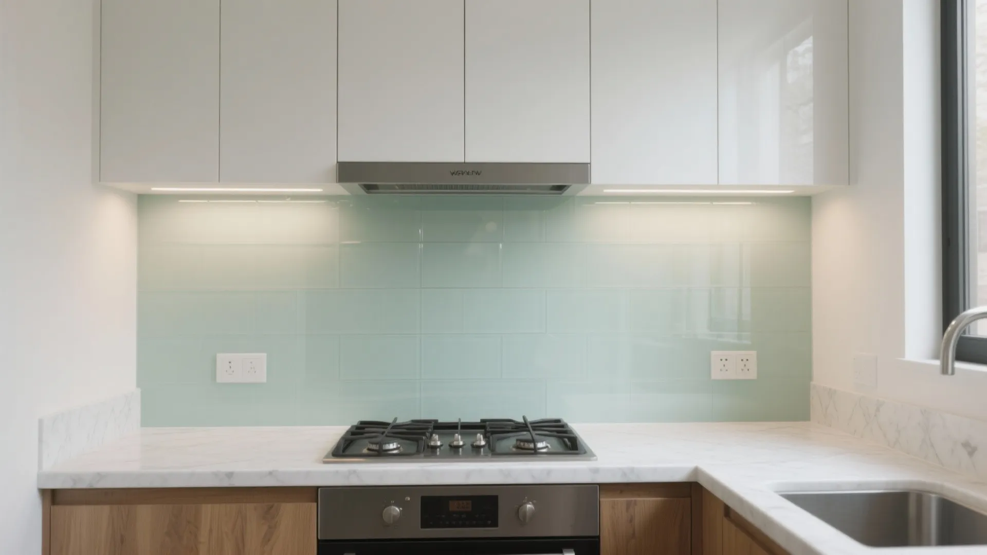 Glass Backsplash’s Airy Feel