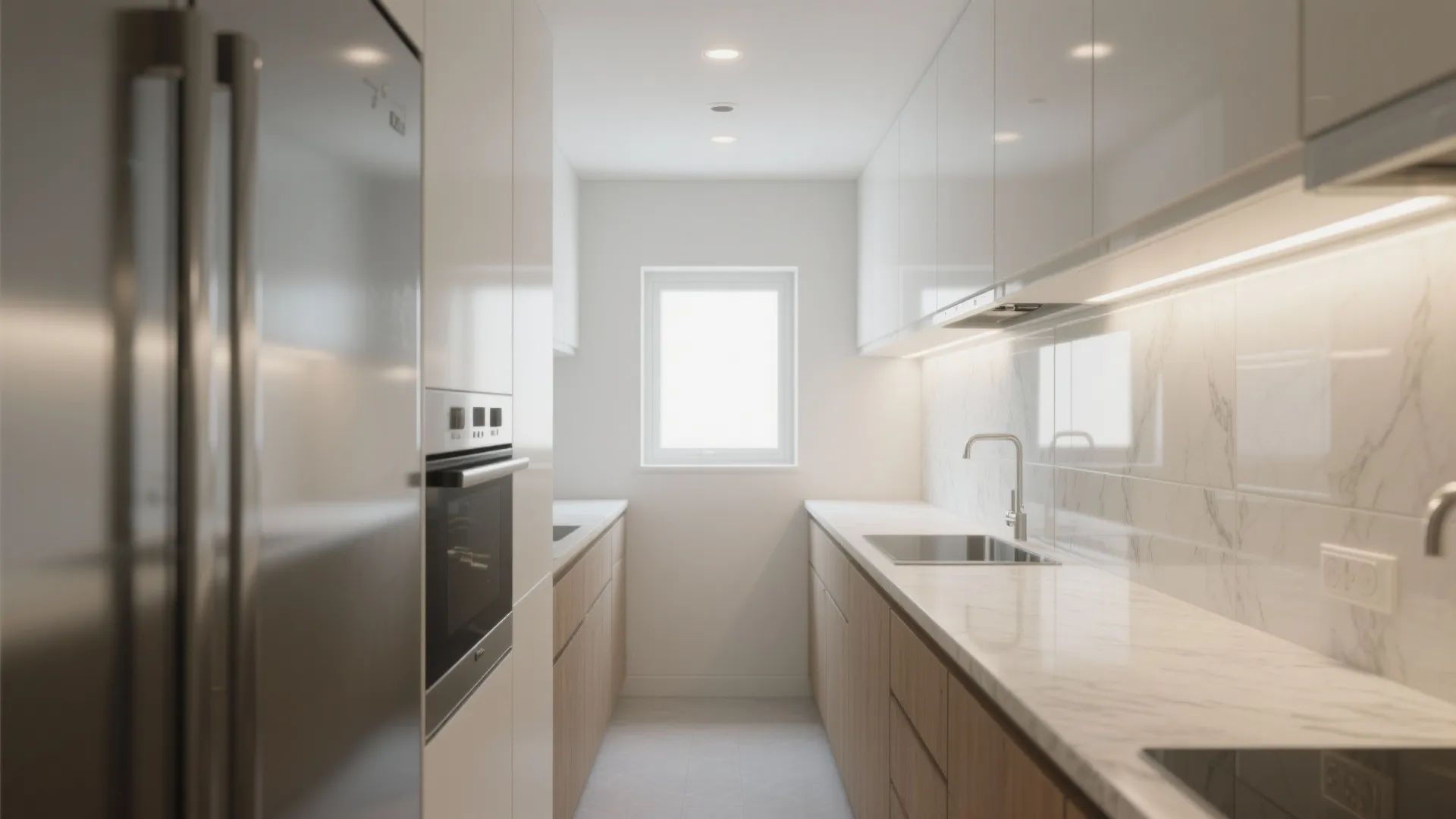 Reflective Surfaces and a Glass Backsplash