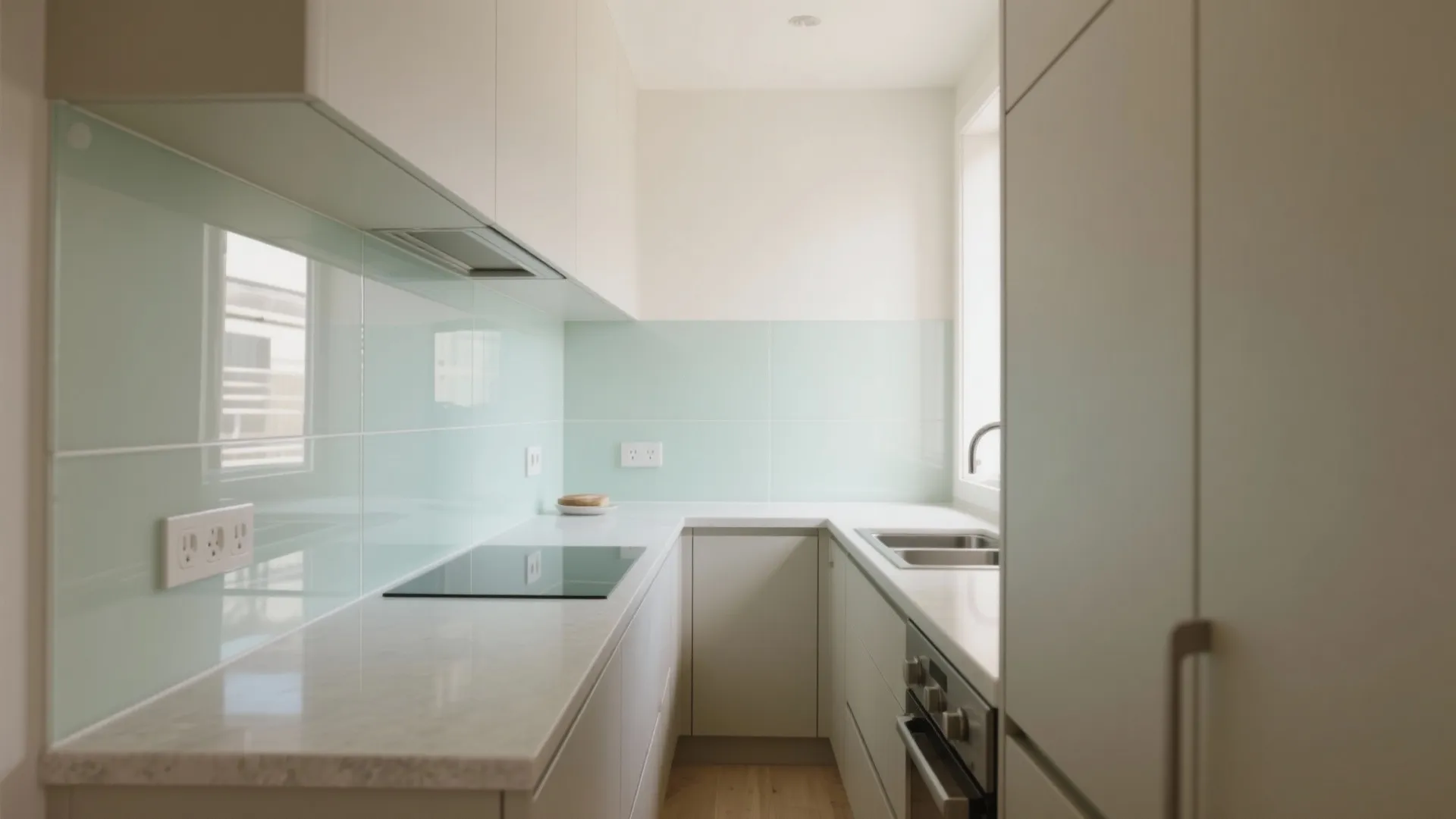 The Airy Feel of a Glass Backsplash