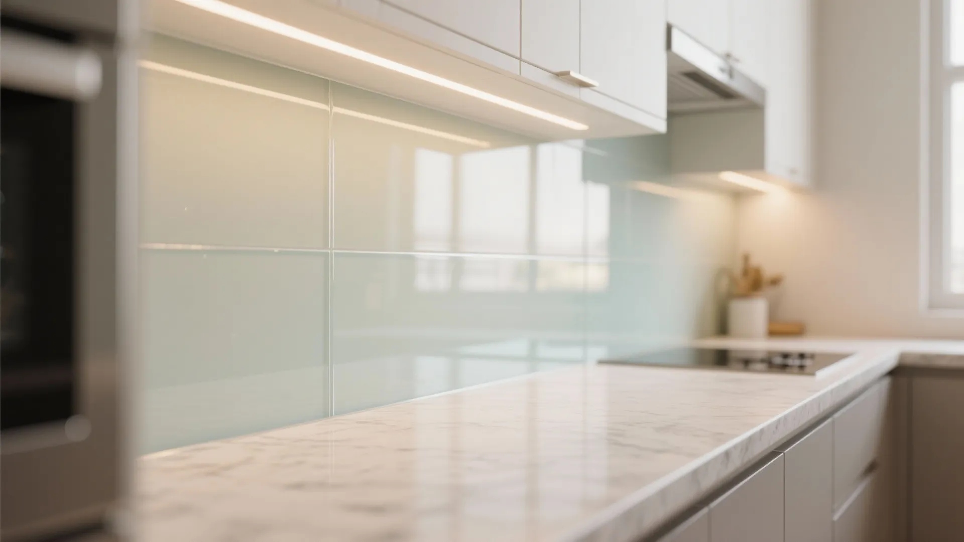 The Airy Magic of a Glass Backsplash