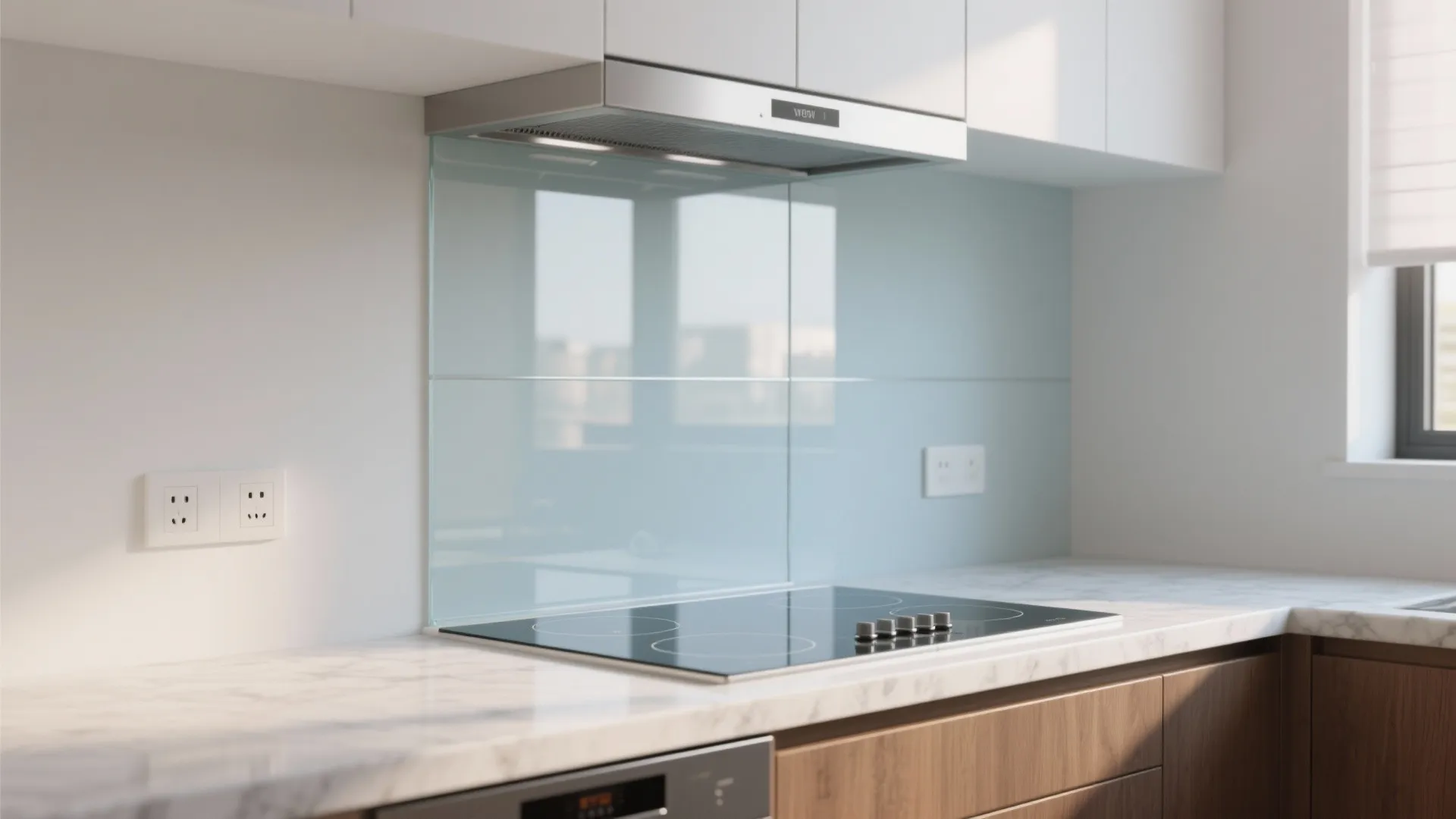 Glass Backsplash (Borrow Light, Add Depth)